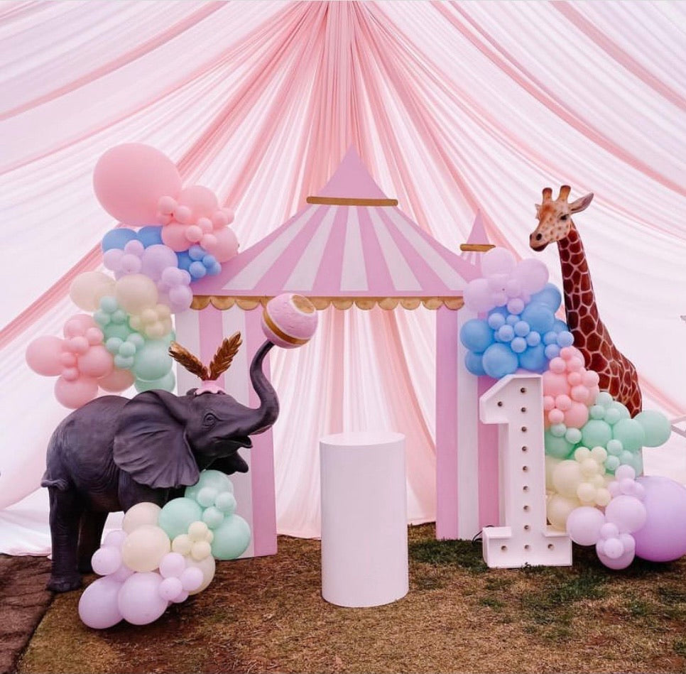 Light Pink Circus / Carnival Tent Backdrop