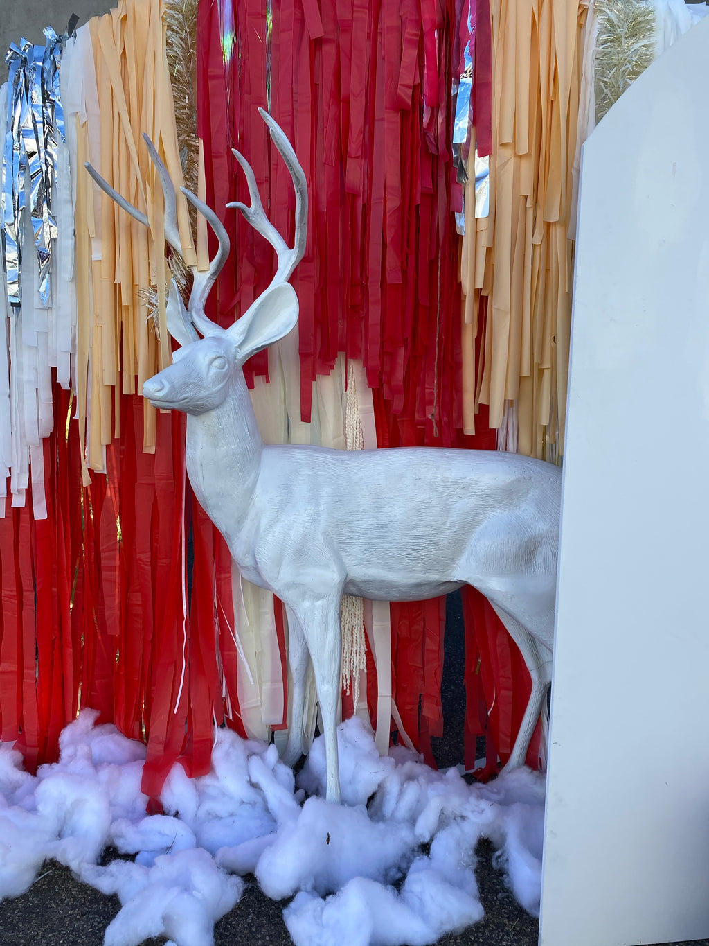 Metal Snow Reindeer
