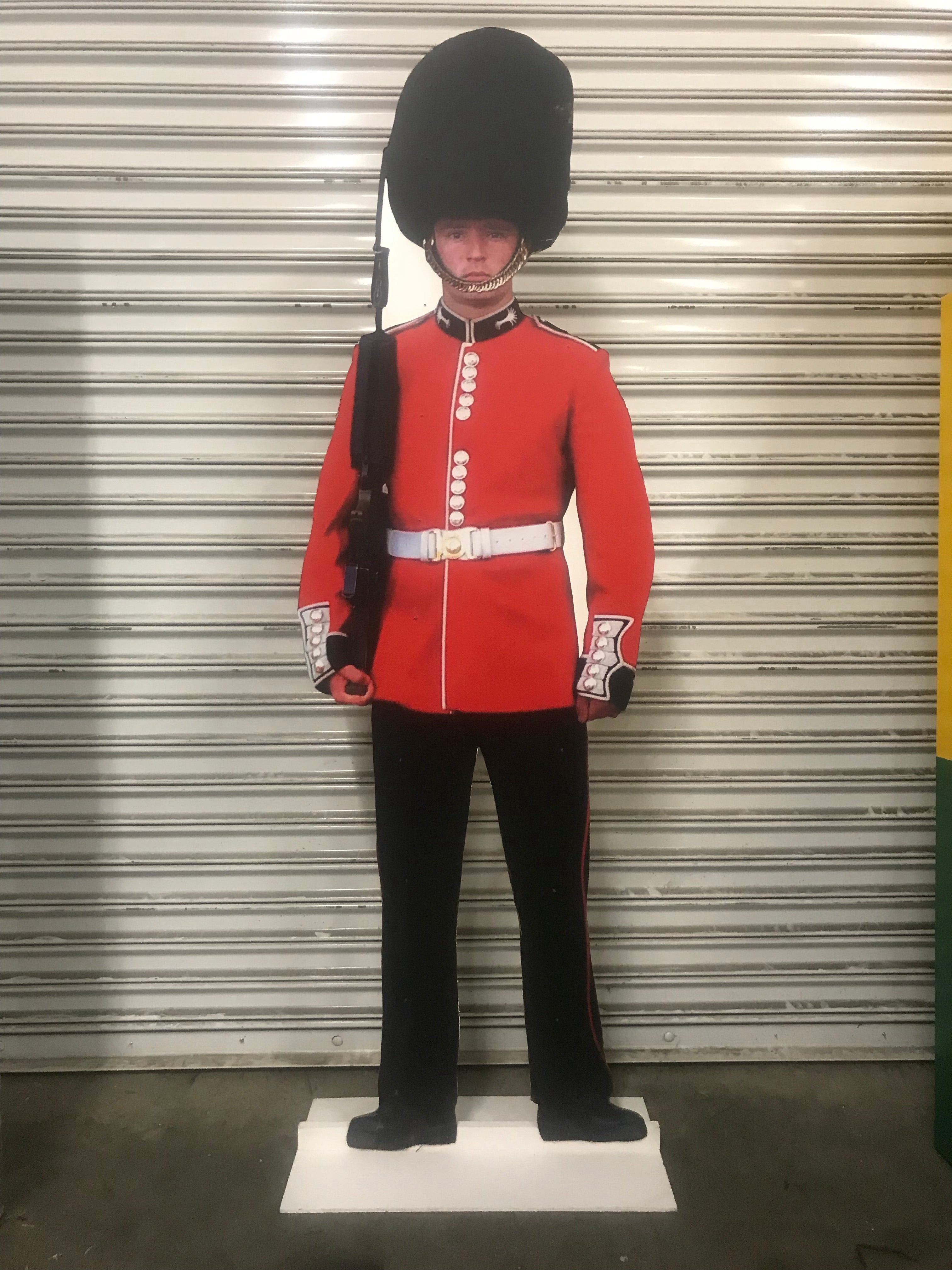 British Soldier Wood Cut Out Standee