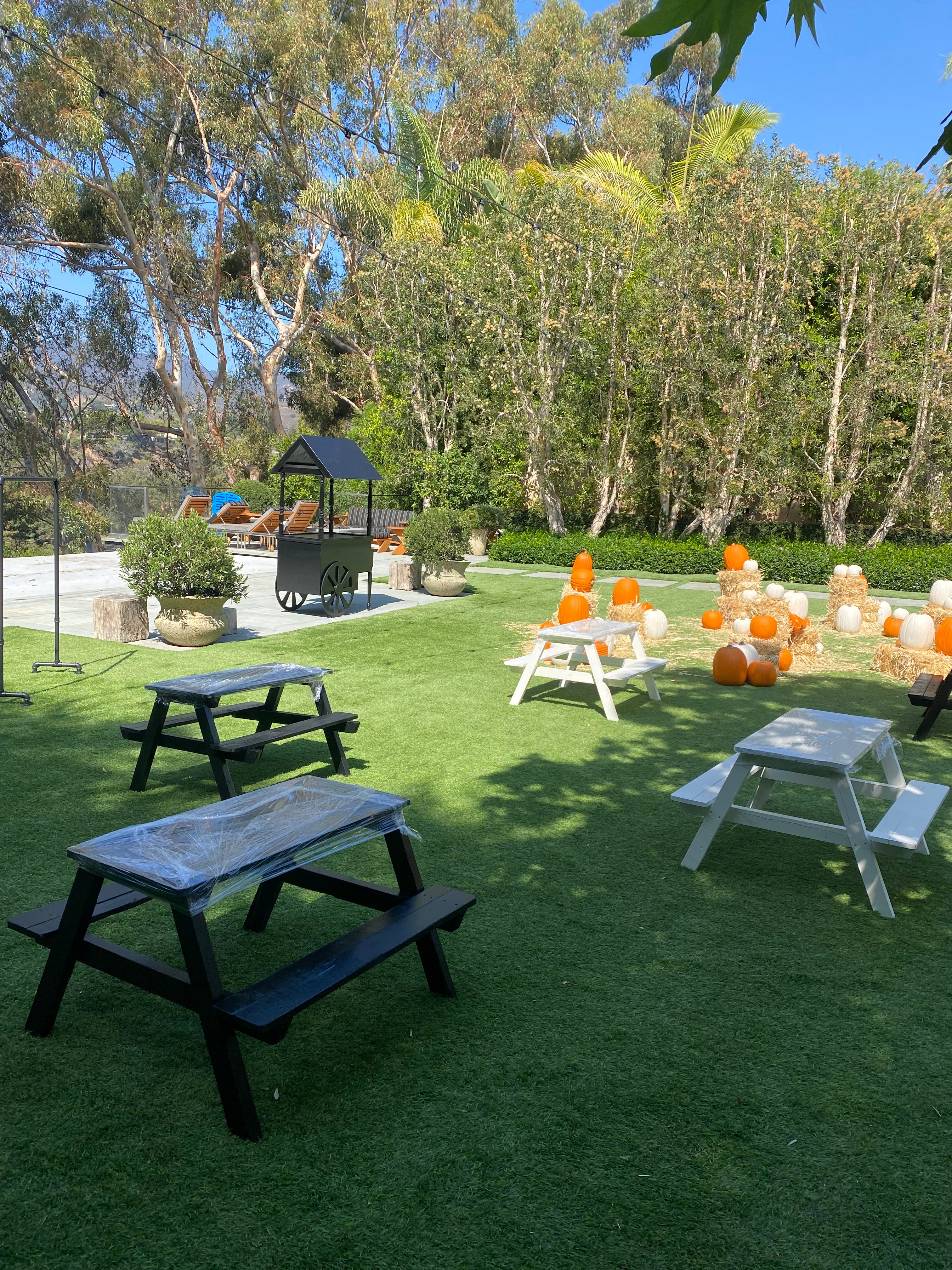 Kids White Picnic Table