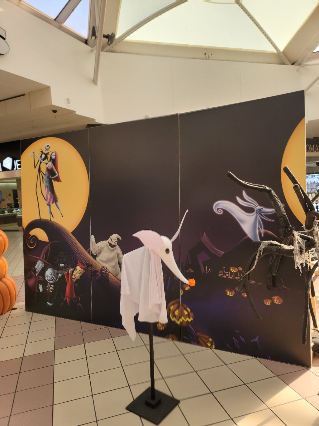Nightmare Before Christmas Hillside Backdrop