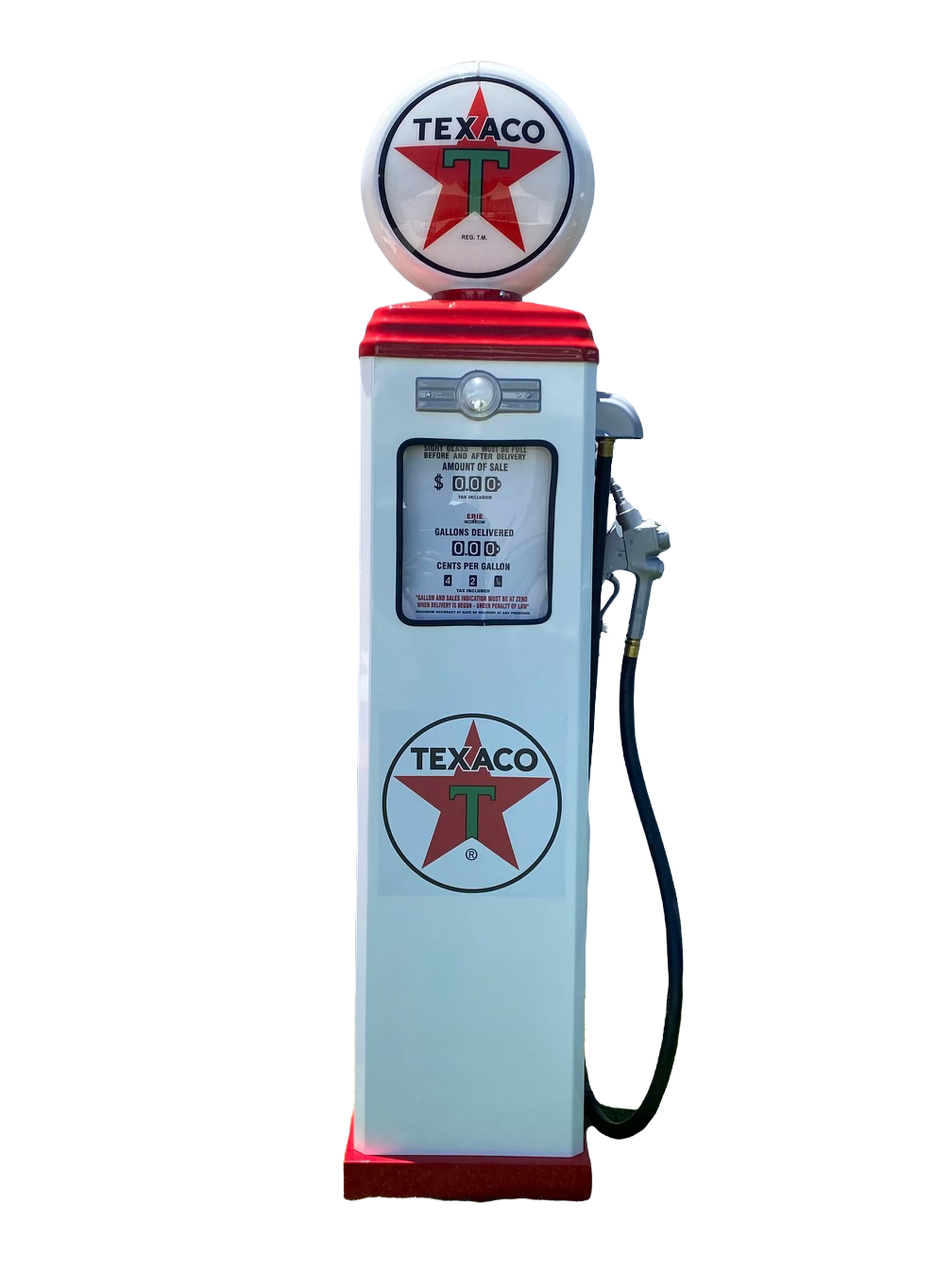 White Texaco Gas Pump
