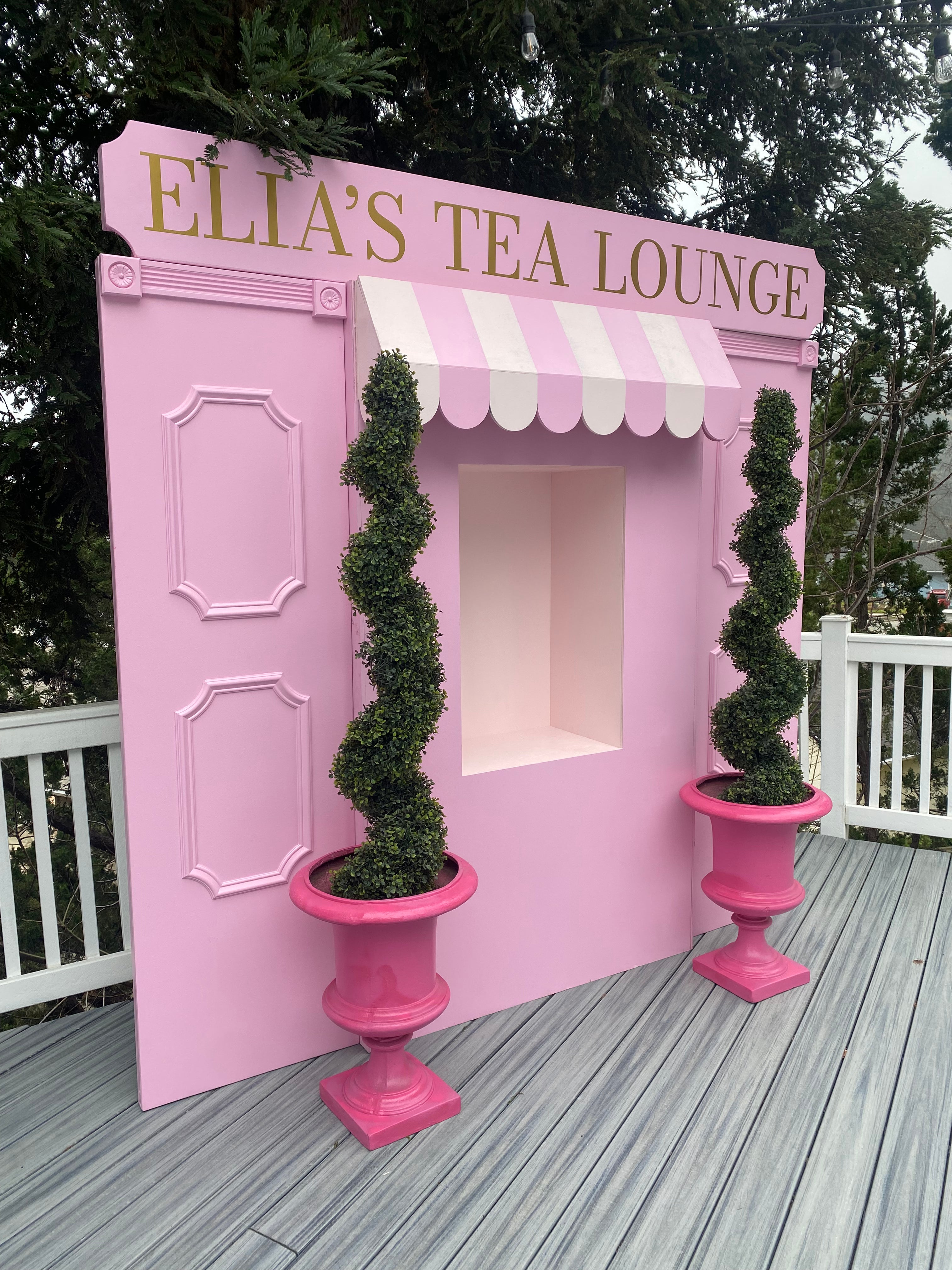 Light Pink Store Front With Custom Signage