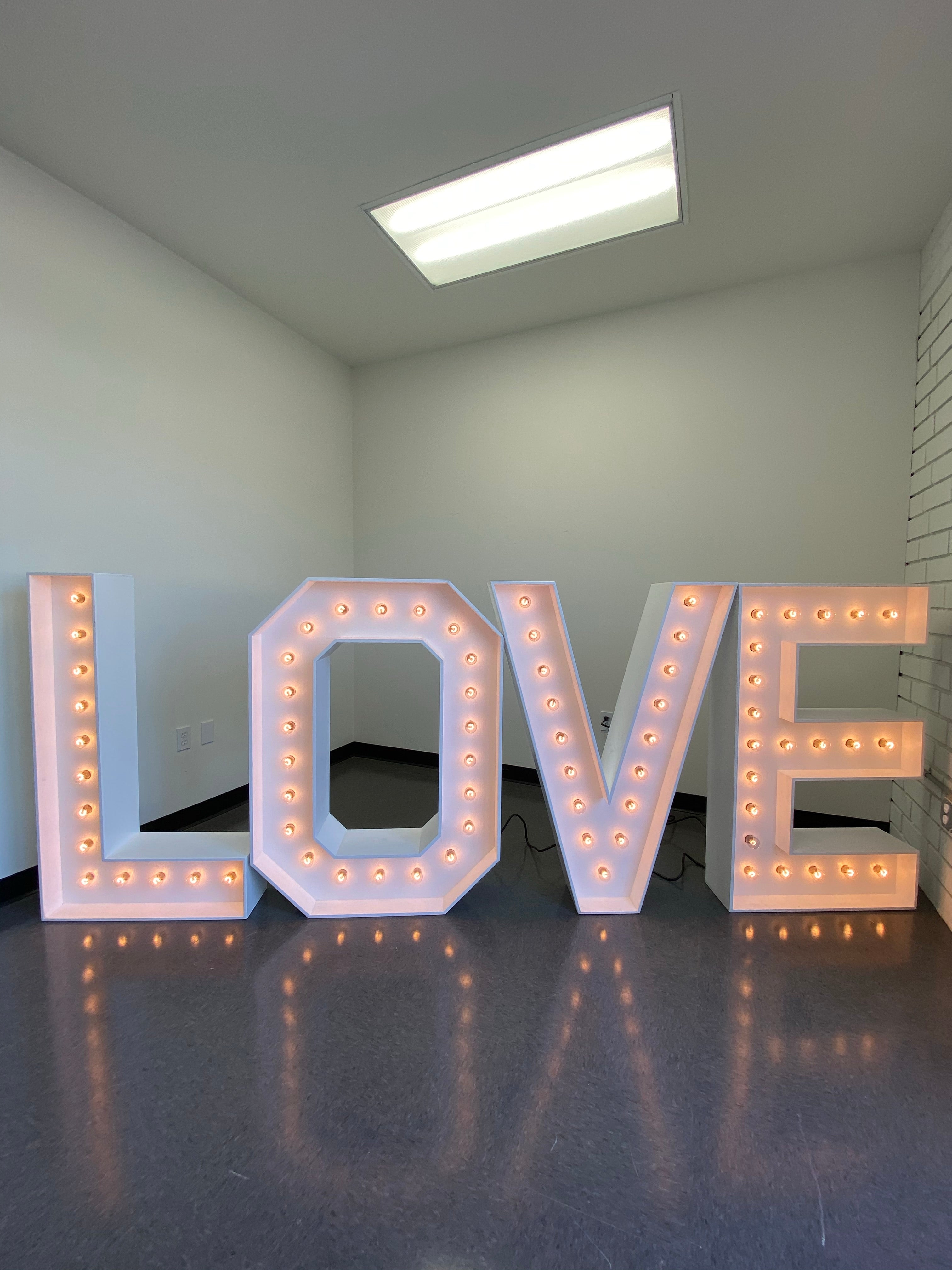 LOVE Marquee Letters