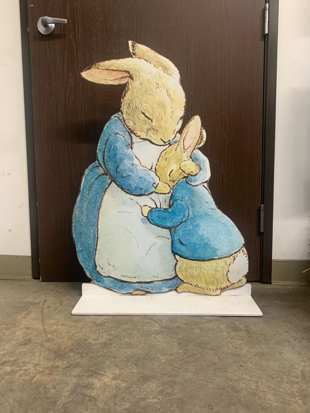 Peter Rabbit & Mom Wood Cut Out Standee