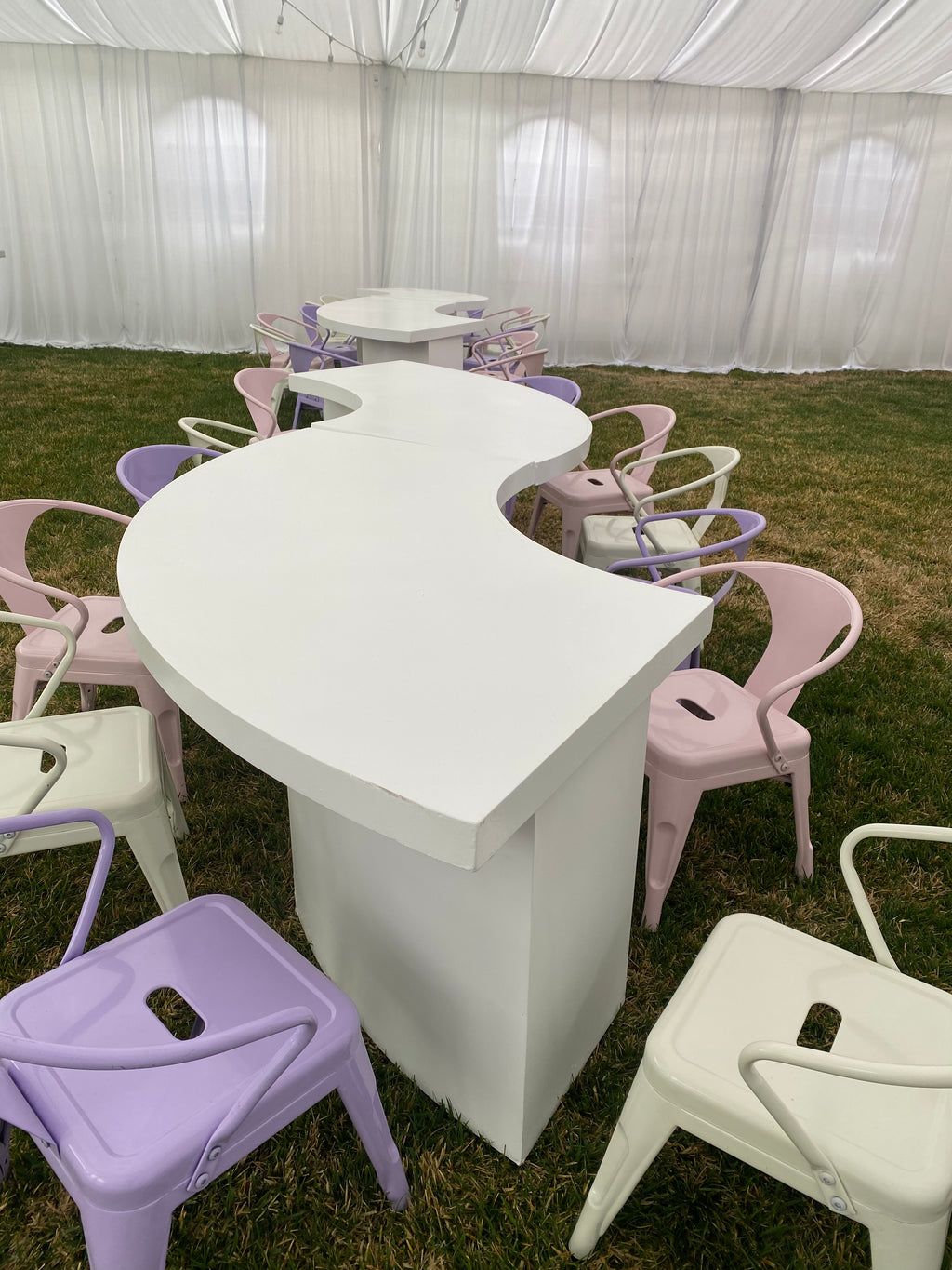 Kids Lavender Metal Chair