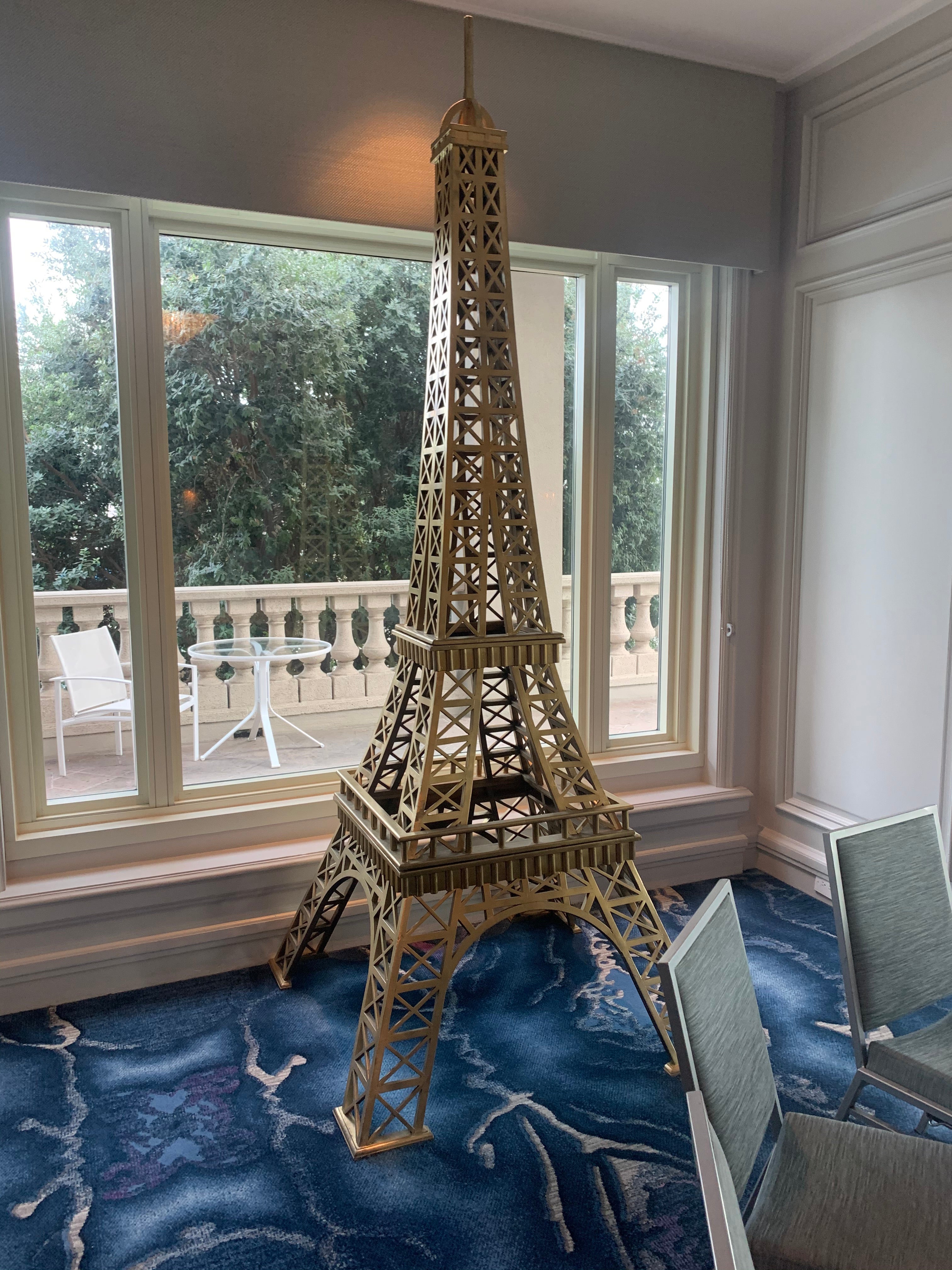 Large Gold Paris Eiffel Tower