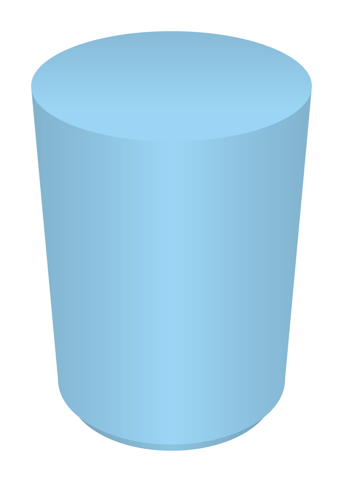 4 Foot Baby Blue Cylinder