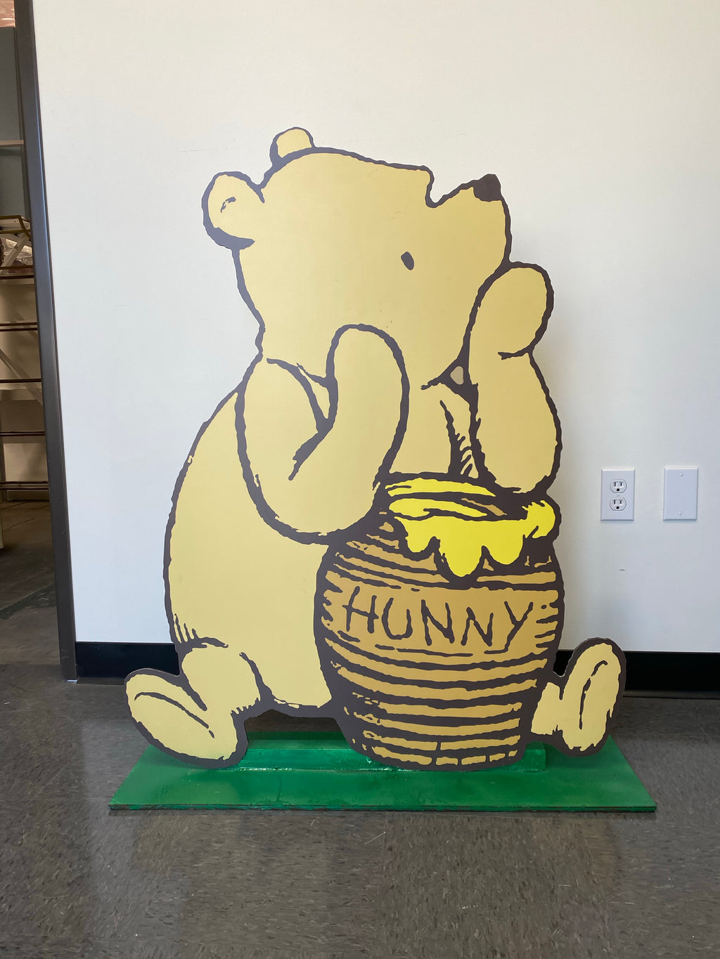 Classic Winnie With Hunny Pot Wood Cut Out Standee