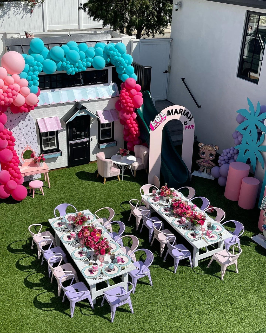 Kids Lavender Metal Chair