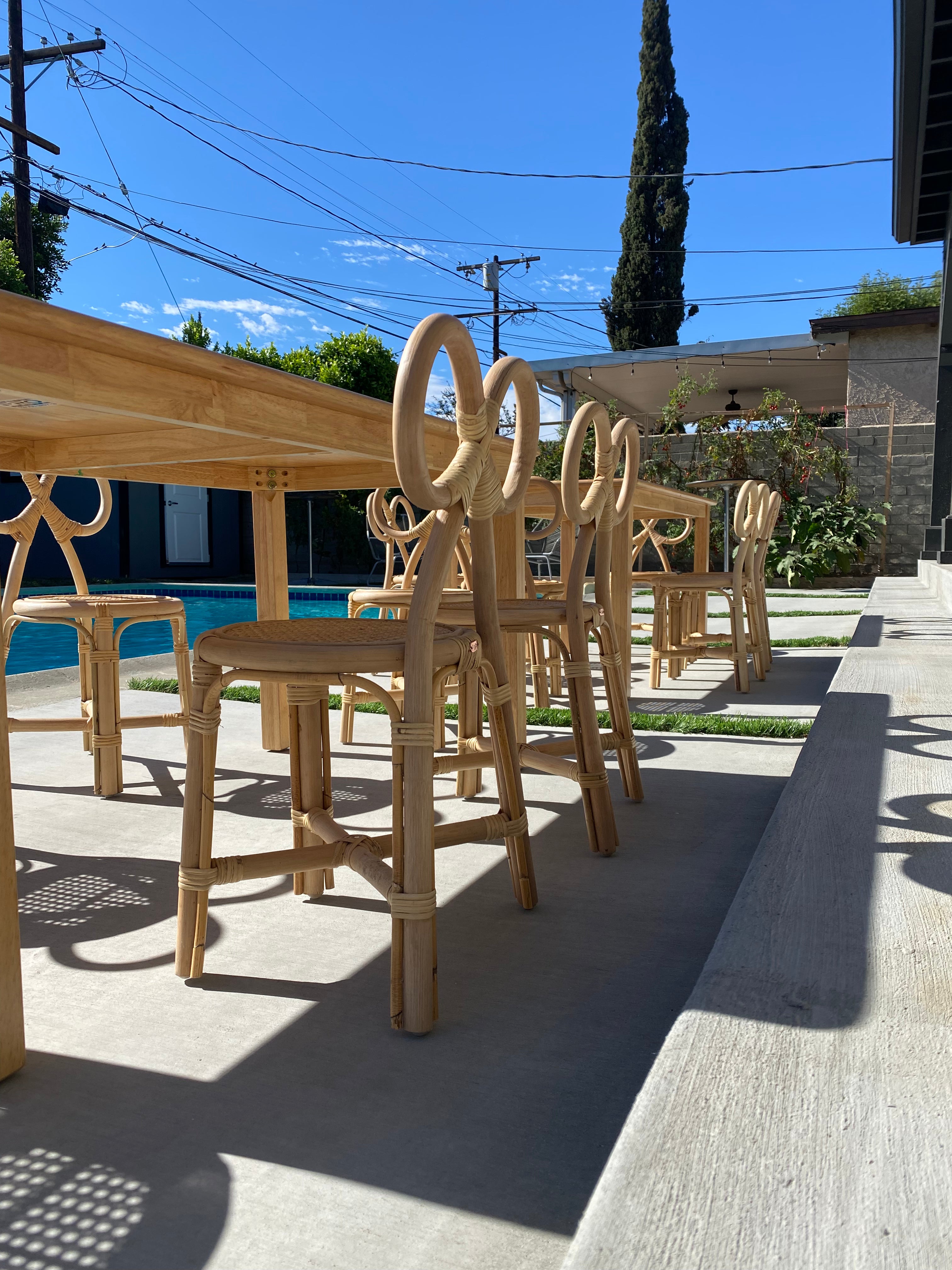 Kids Rattan Bow Chair