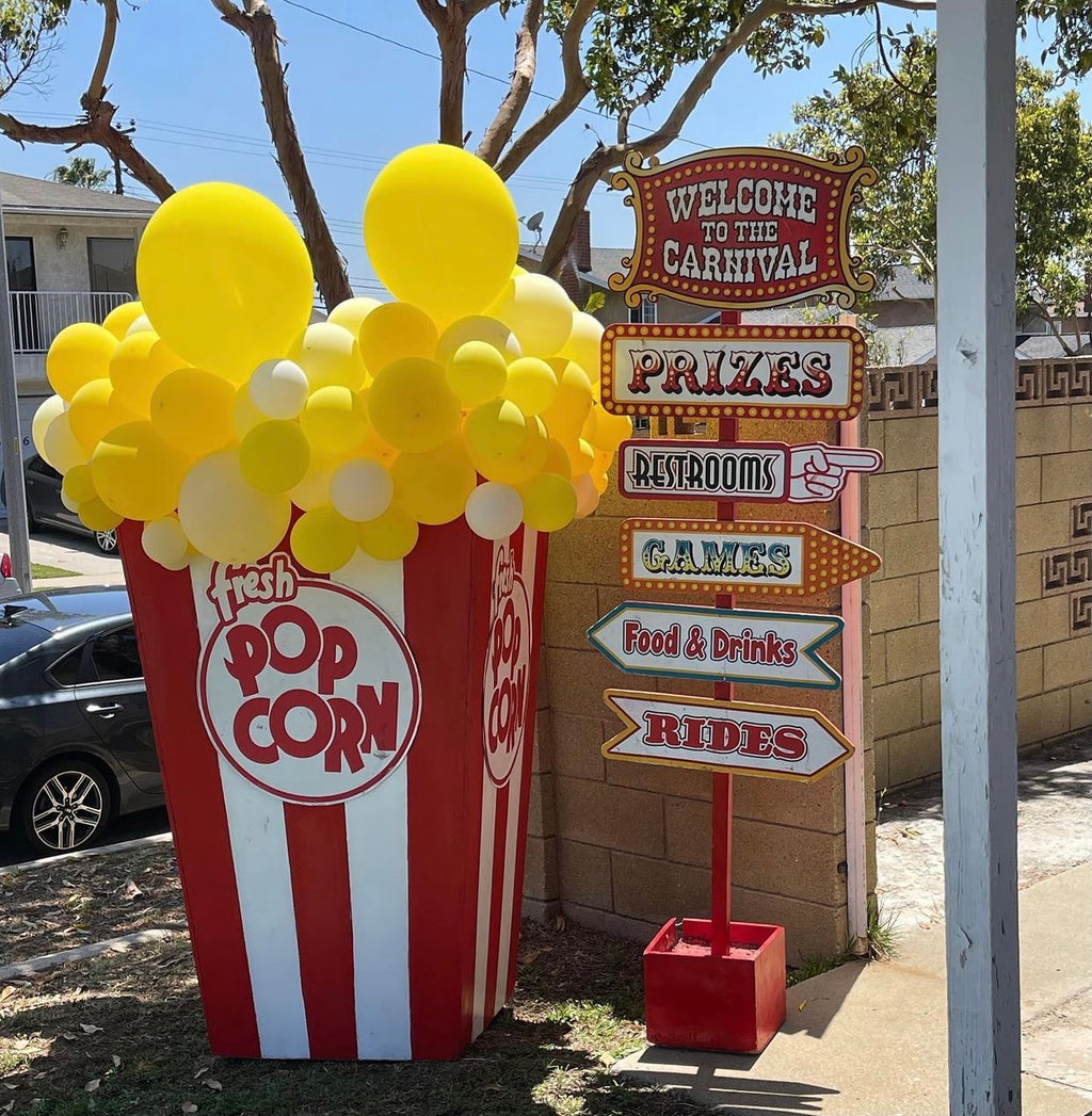 Red Carnival Welcome Sign