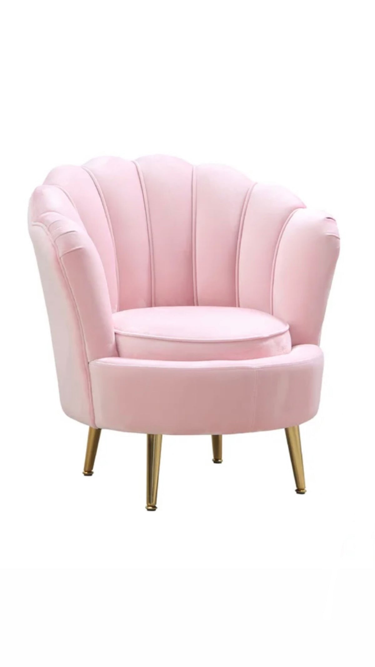 Kids Light Pink Seashell Sofa