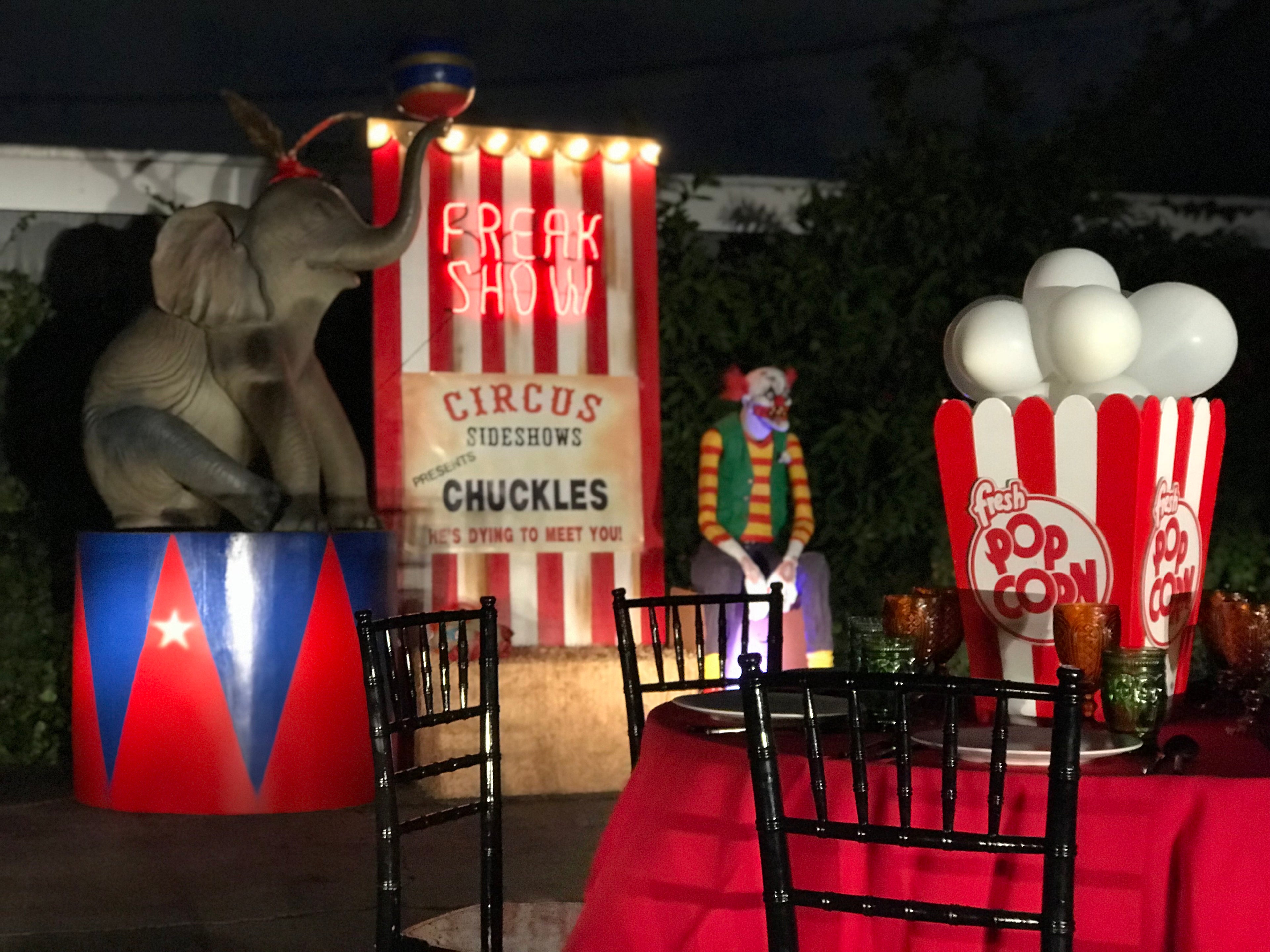 Freak Show Backdrop Panel