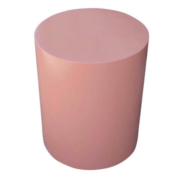 2 Foot Light Pink Cylinder Table