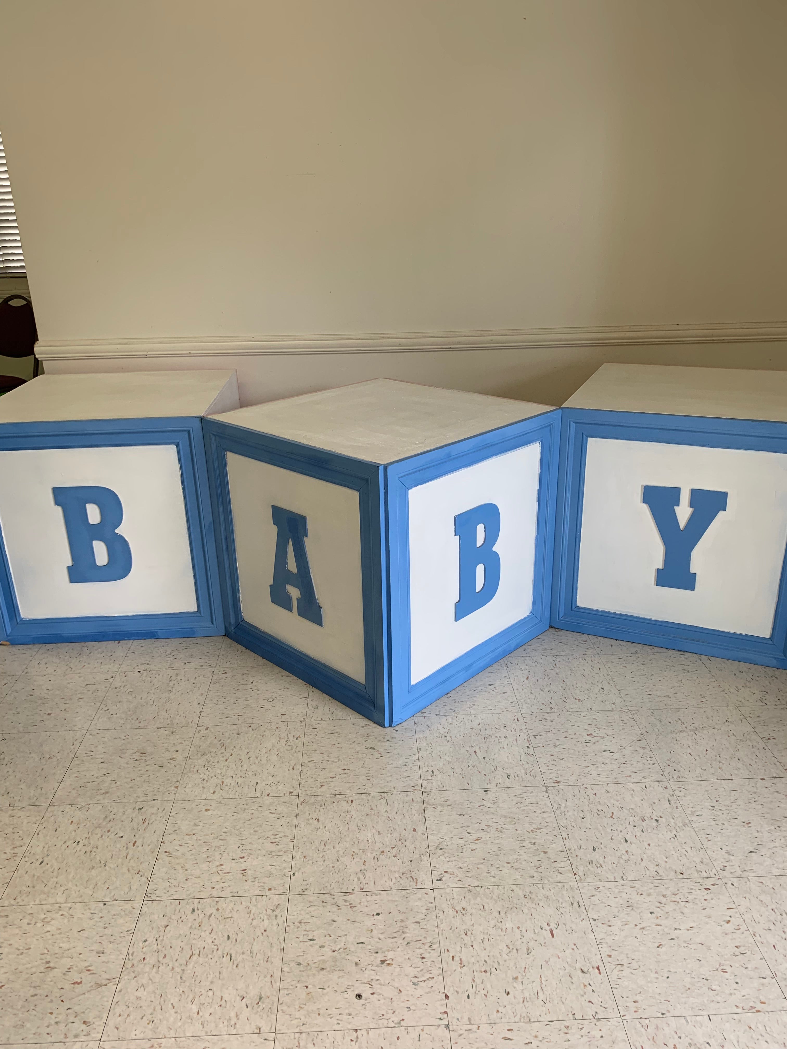 Blue Baby Block Table