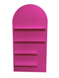 Hot Pink Arch Shelf Display Wall