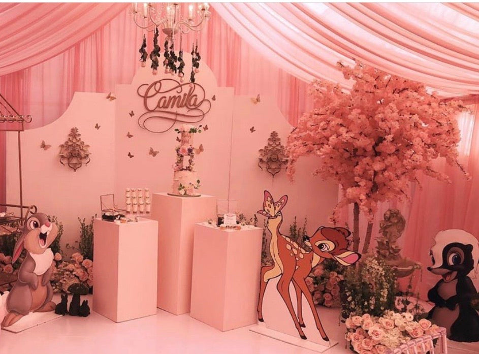 Flower Wood Cut Out Standee