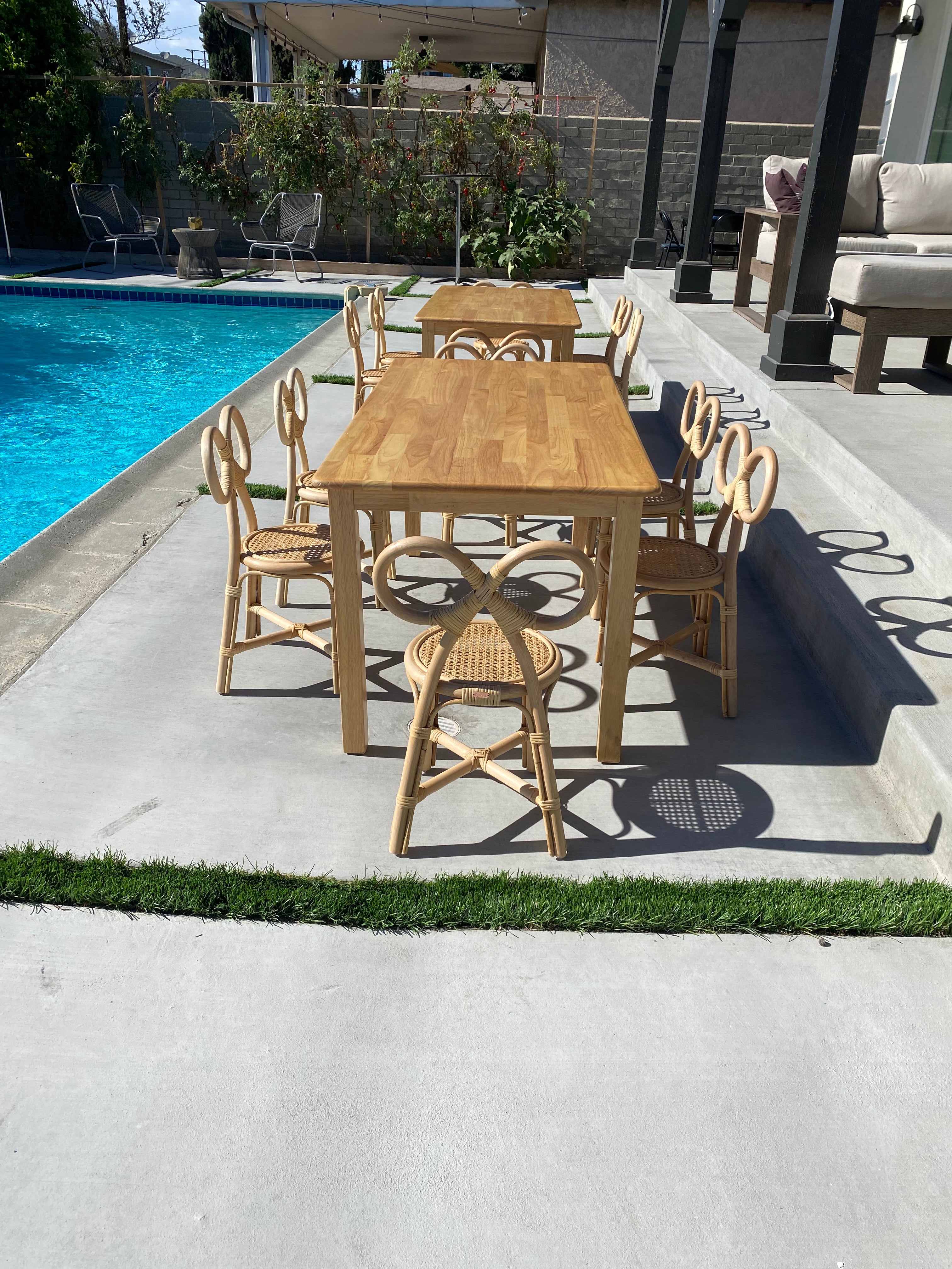 Kids Rattan Bow Chair