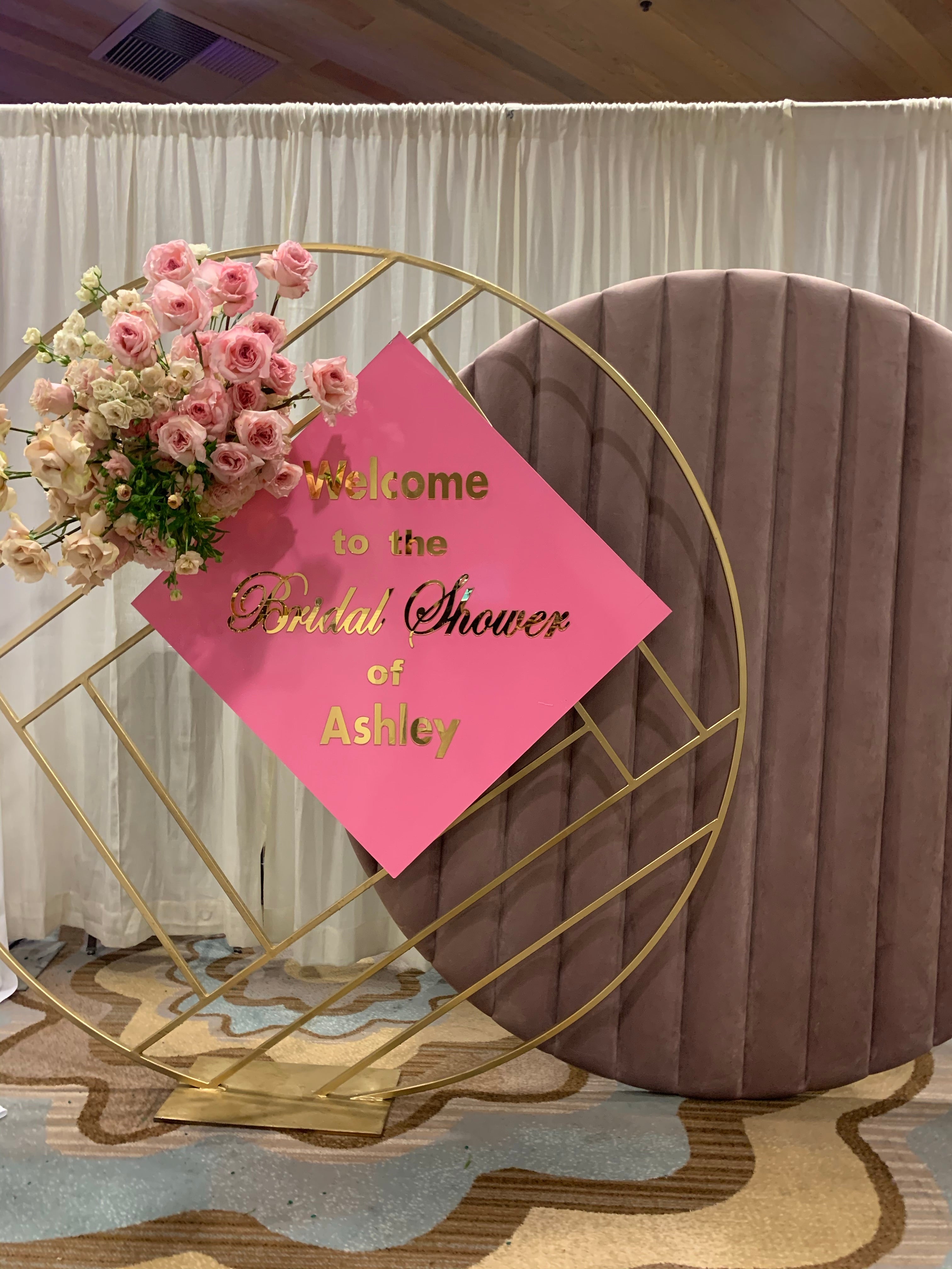 Pink Velvet Circle Backdrop