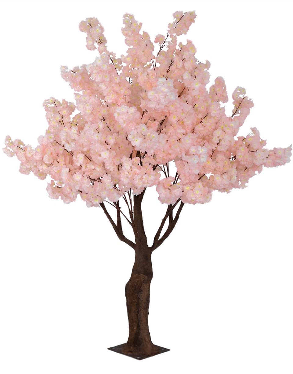 8 Foot Light Pink Cherry Blossom Tree