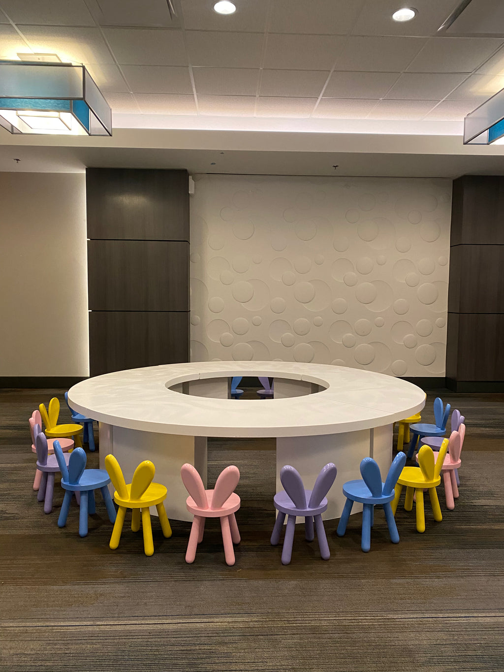 Kids Yellow Bunny Chair