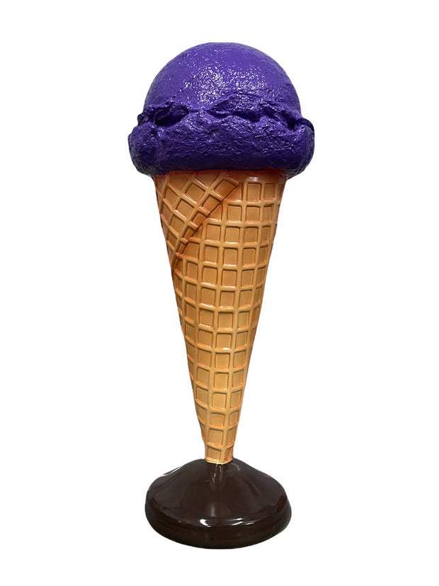 Purple Ice Cream Cone