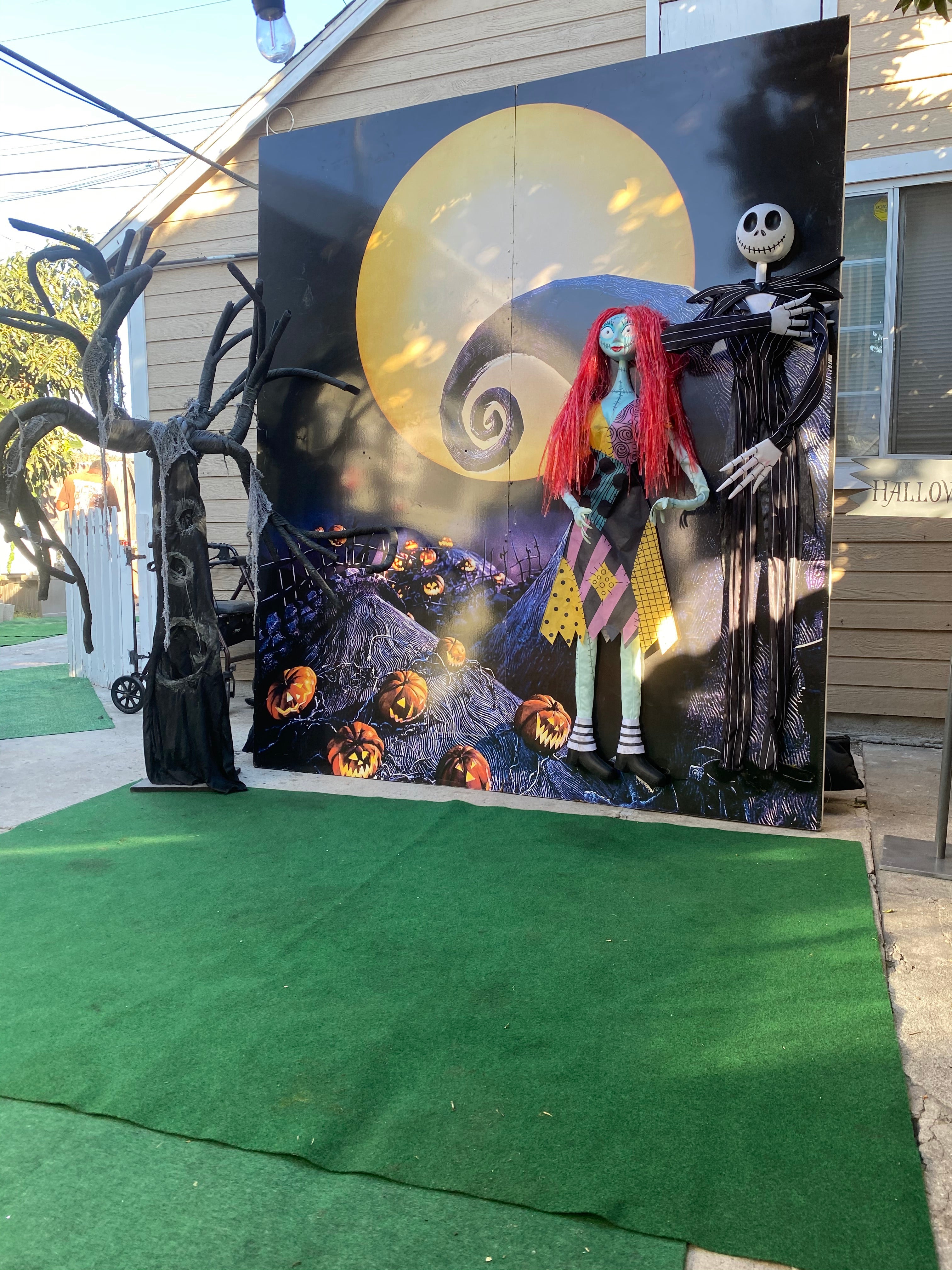 3D Nightmare Before Christmas Backdrop