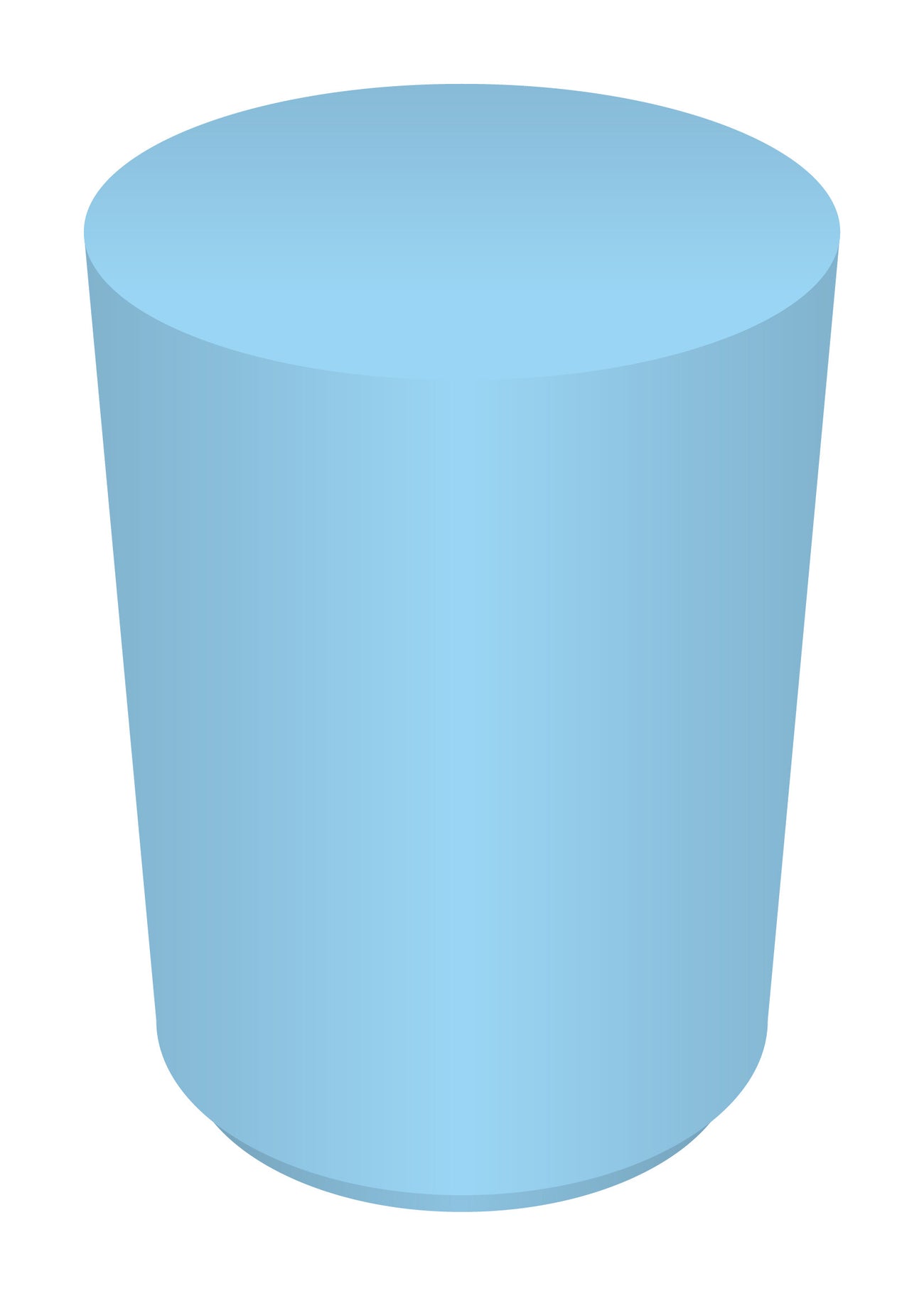 2 Foot Light Blue Cylinder