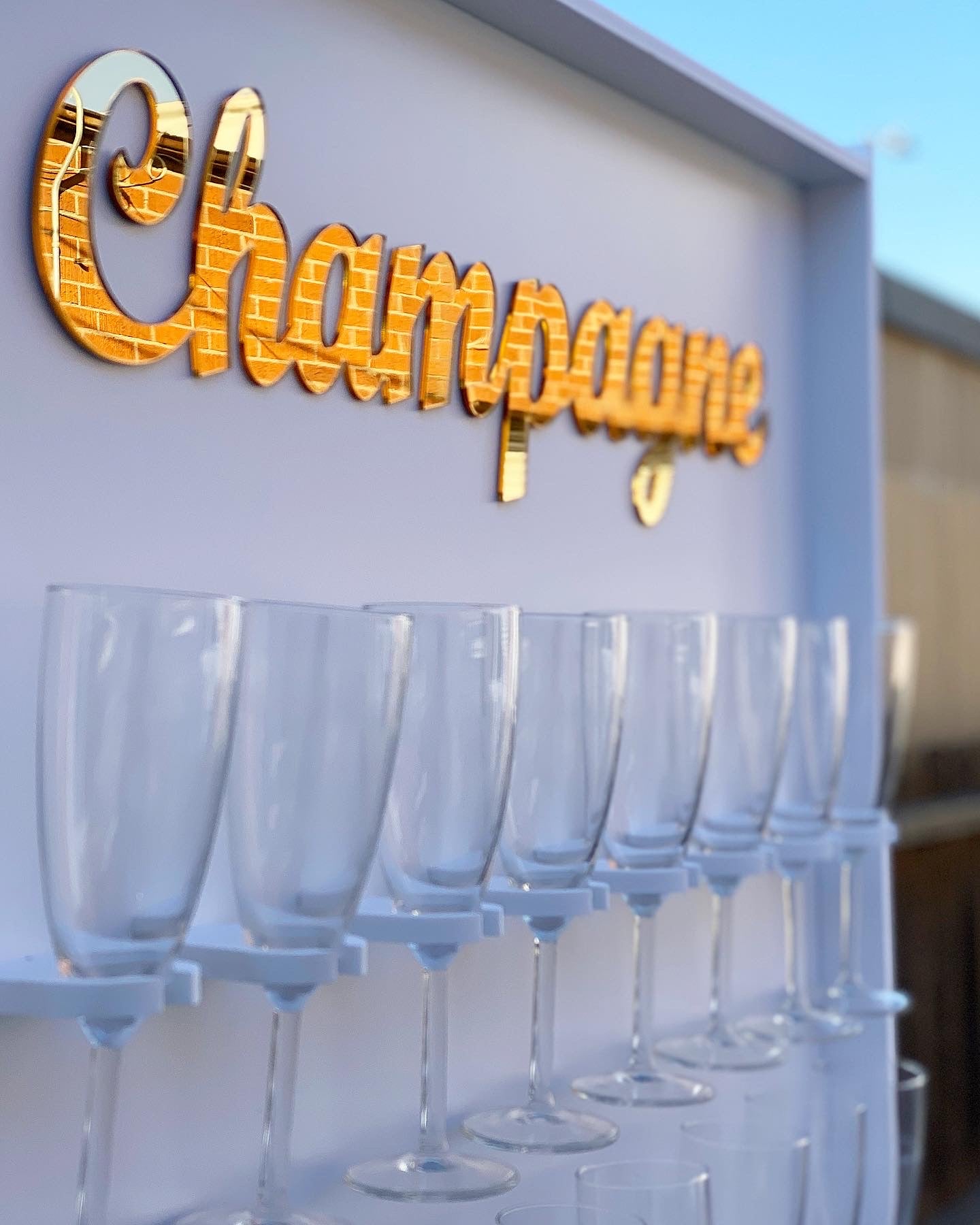 White Champagne Wall