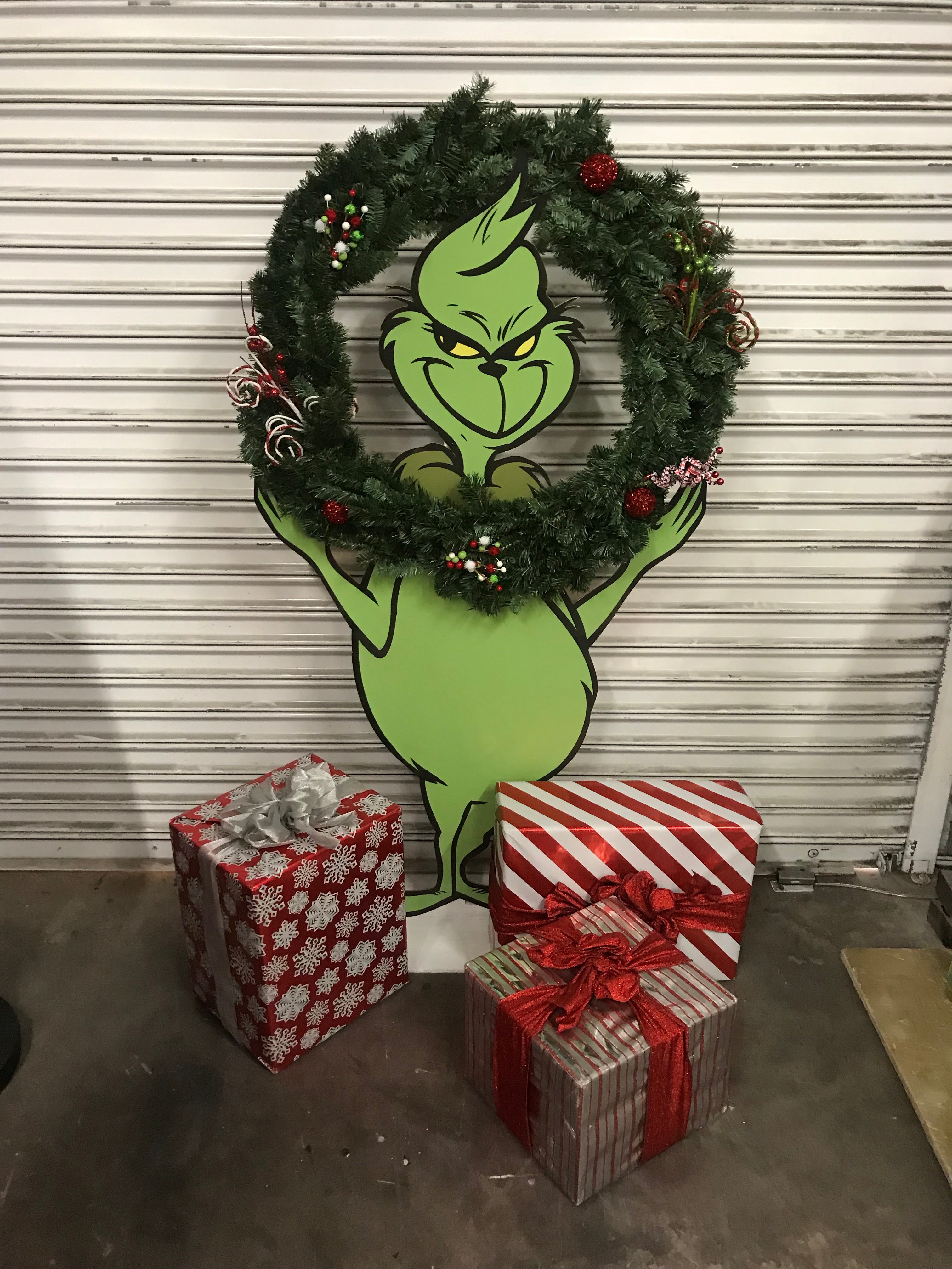 The Grinch Wood Cut Out Standee