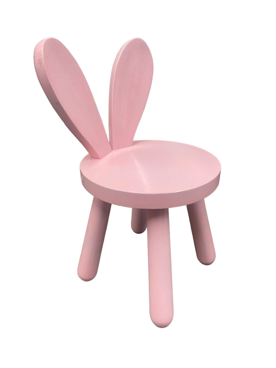 Kids Light Pink Bunny Chair