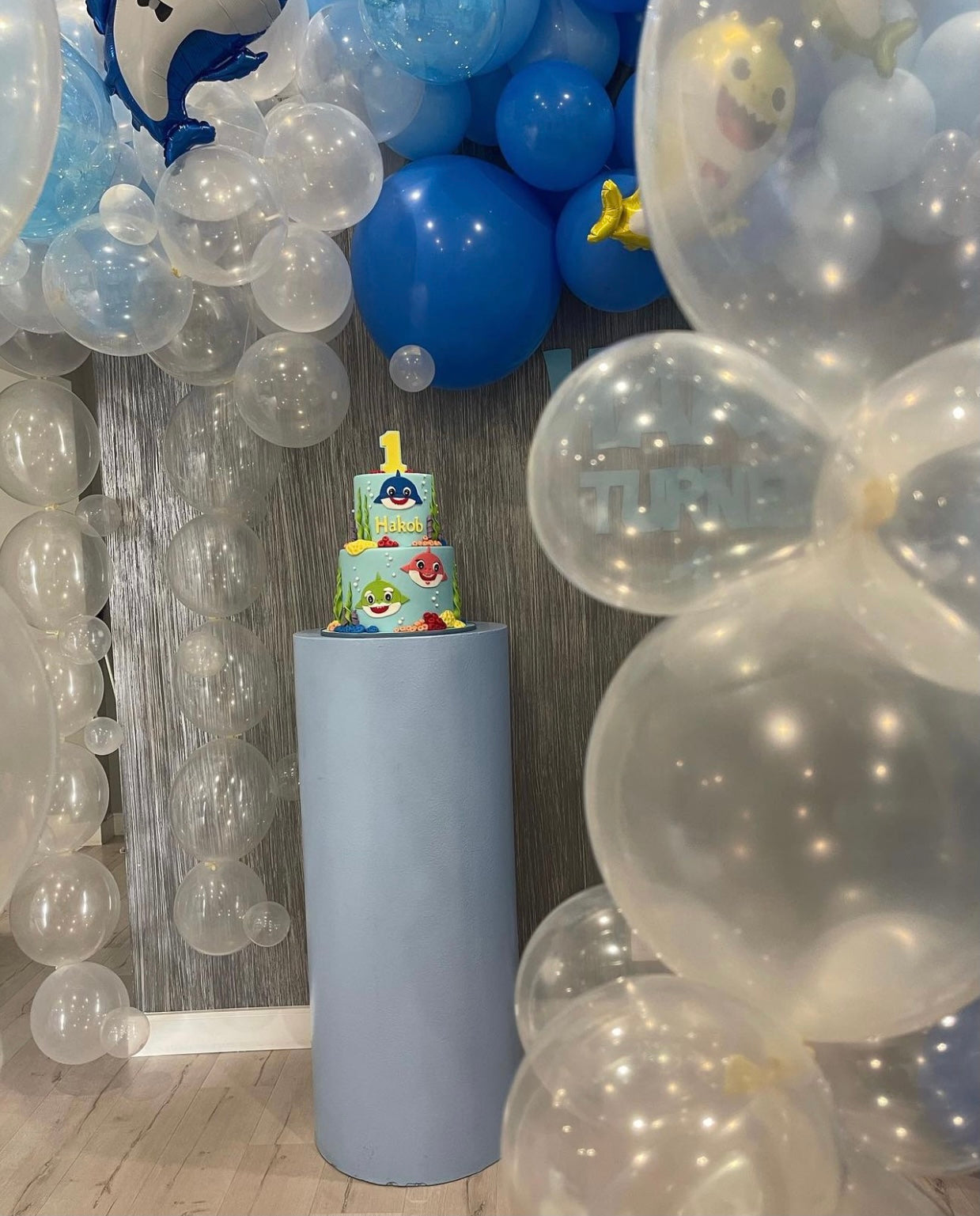 4 Foot Baby Blue Cylinder