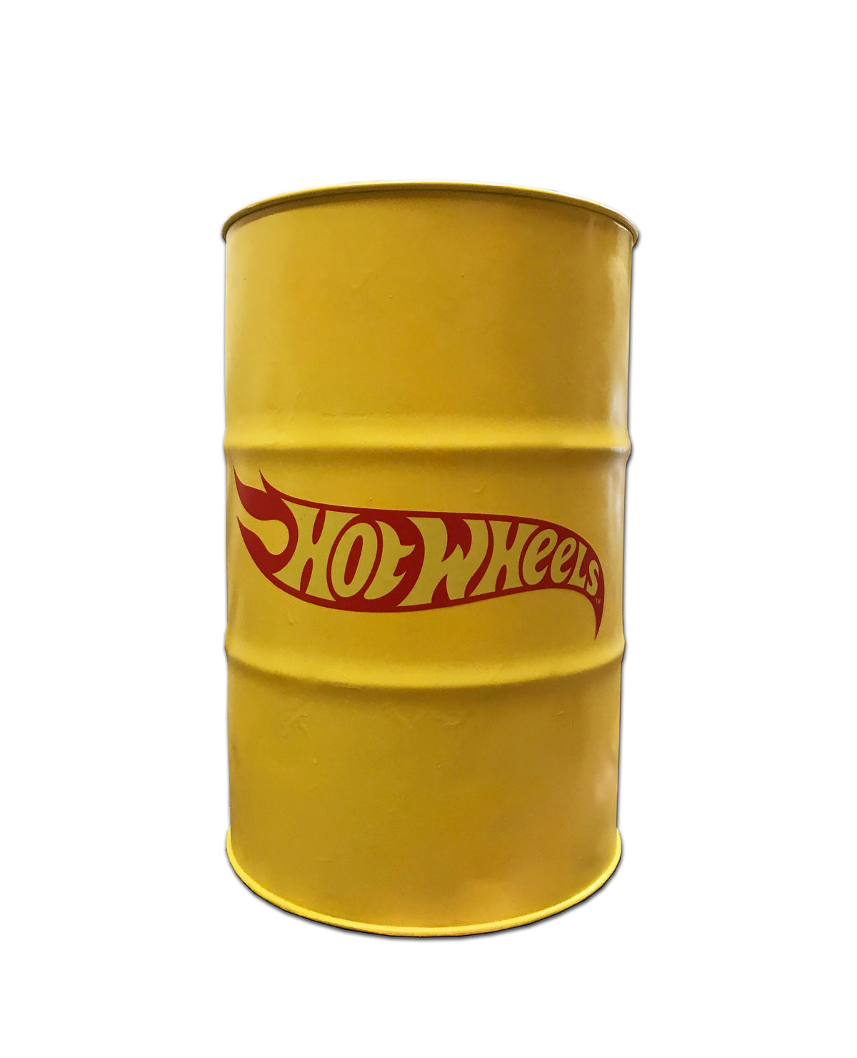 Yellow Hot Wheels Barrel