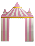 Light Pink Circus / Carnival Tent Backdrop