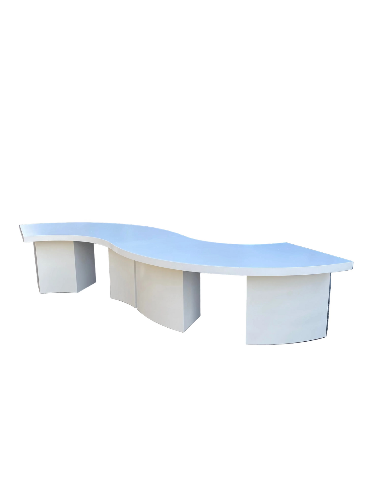 Kids White Serpentine Table