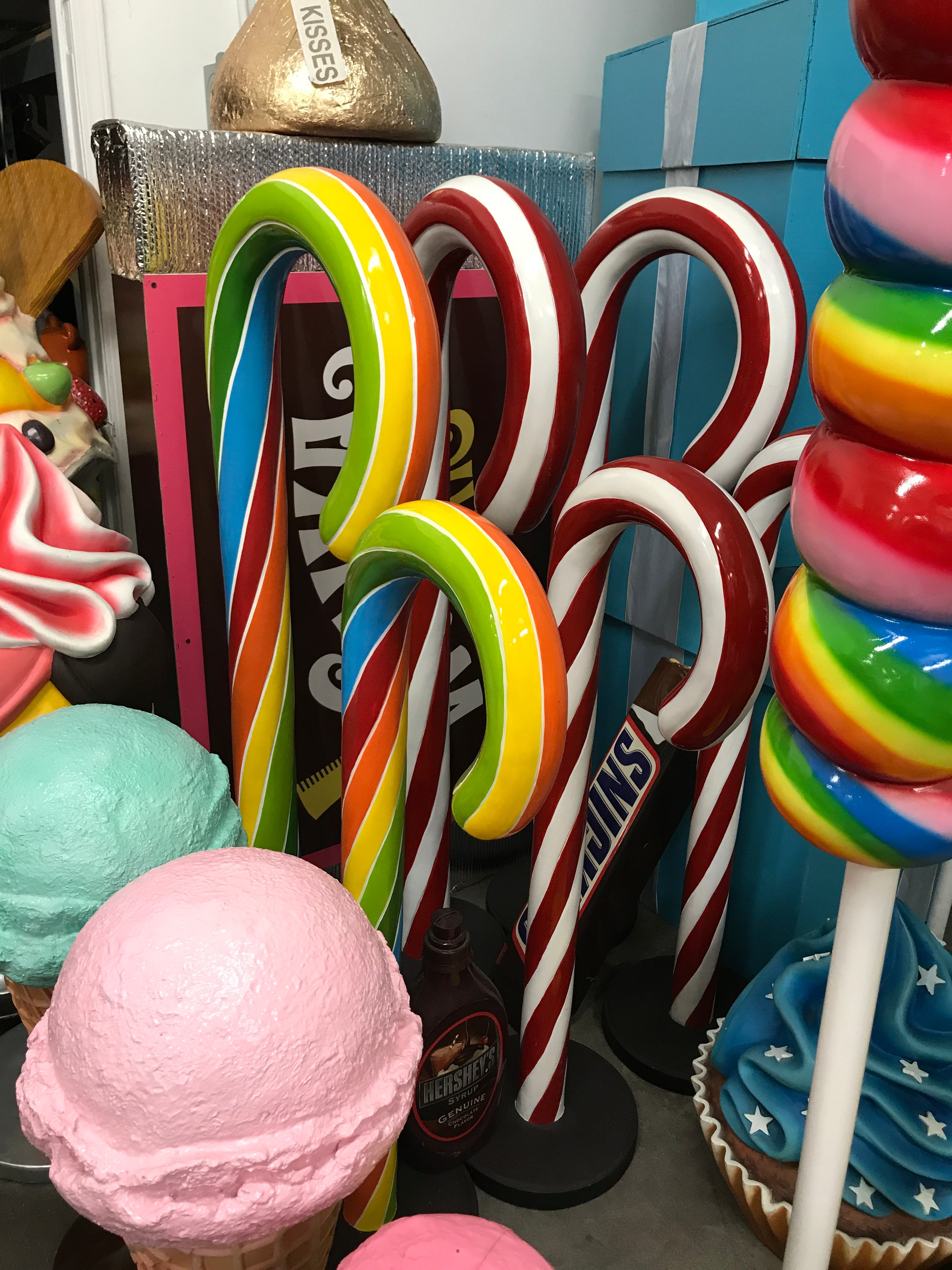 Large Red & White Candy Cane