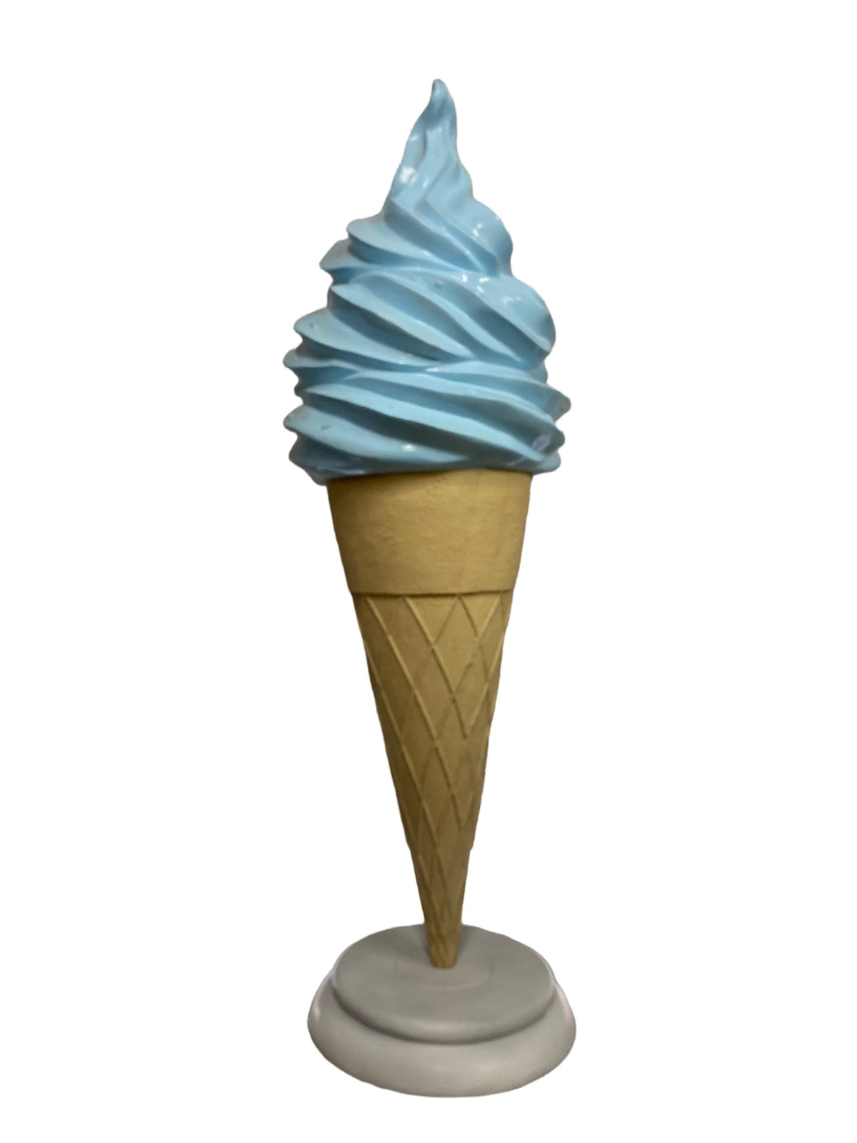 Large Blueberry Soft Serve Ice Cream Cone
