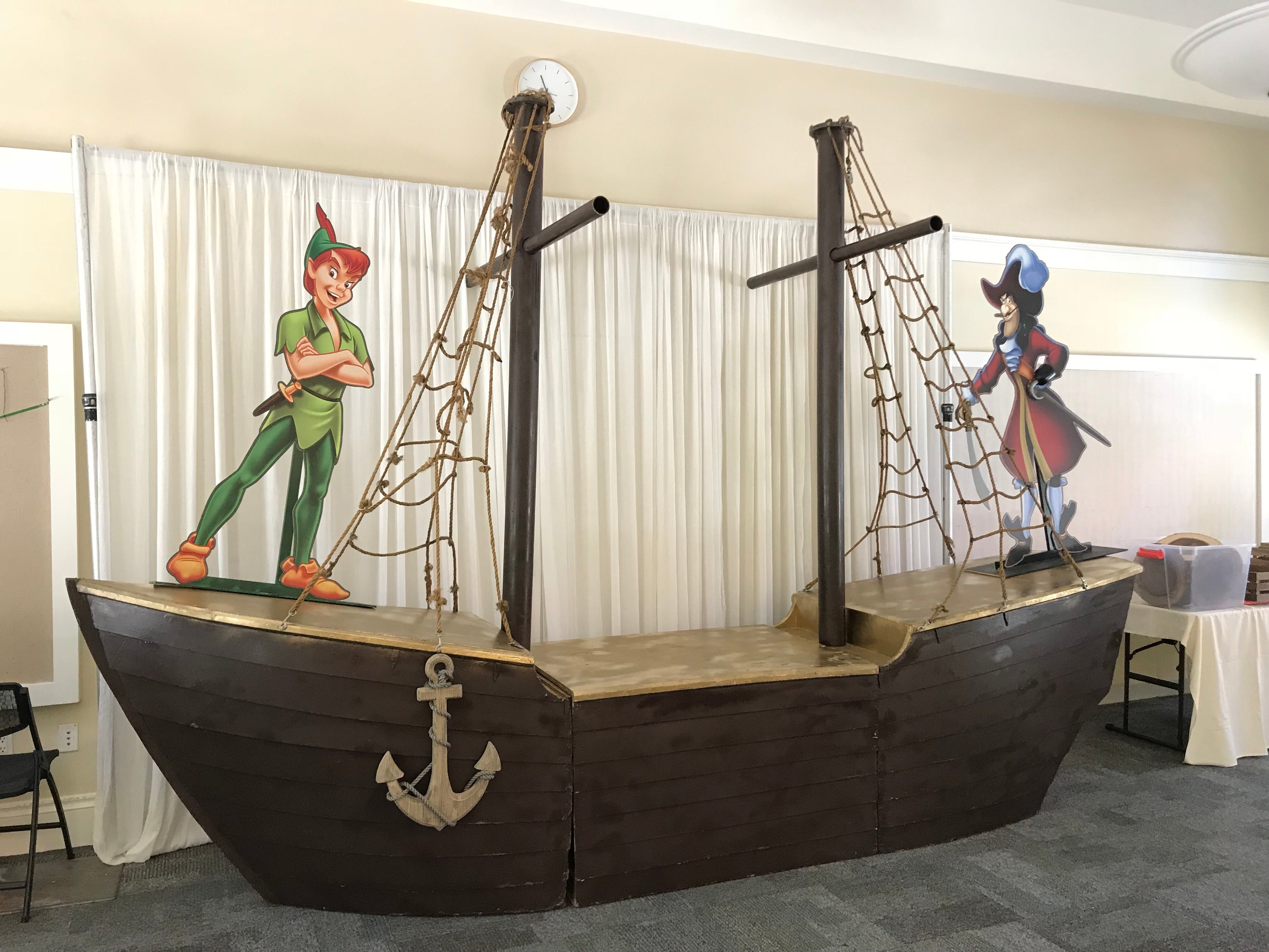 Captain Hook Wood Cut Out Standee