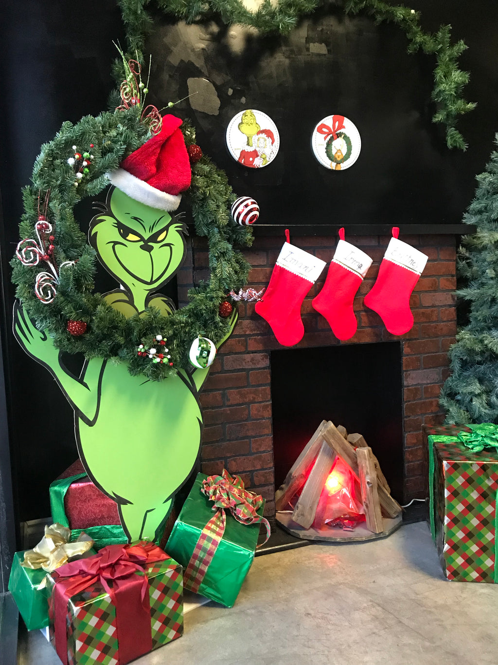 The Grinch Wood Cut Out Standee
