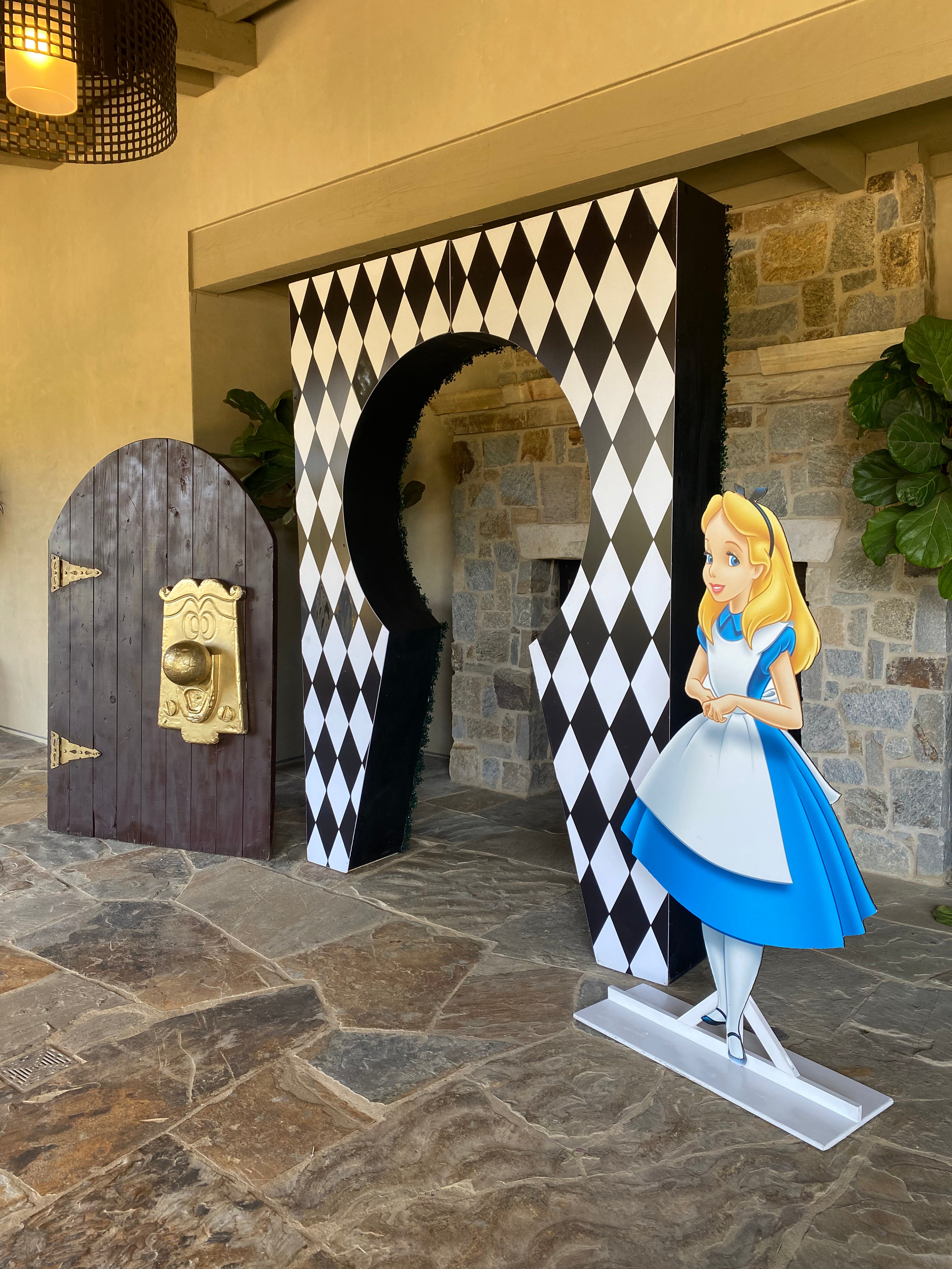 Alice in Wonderland Large Door