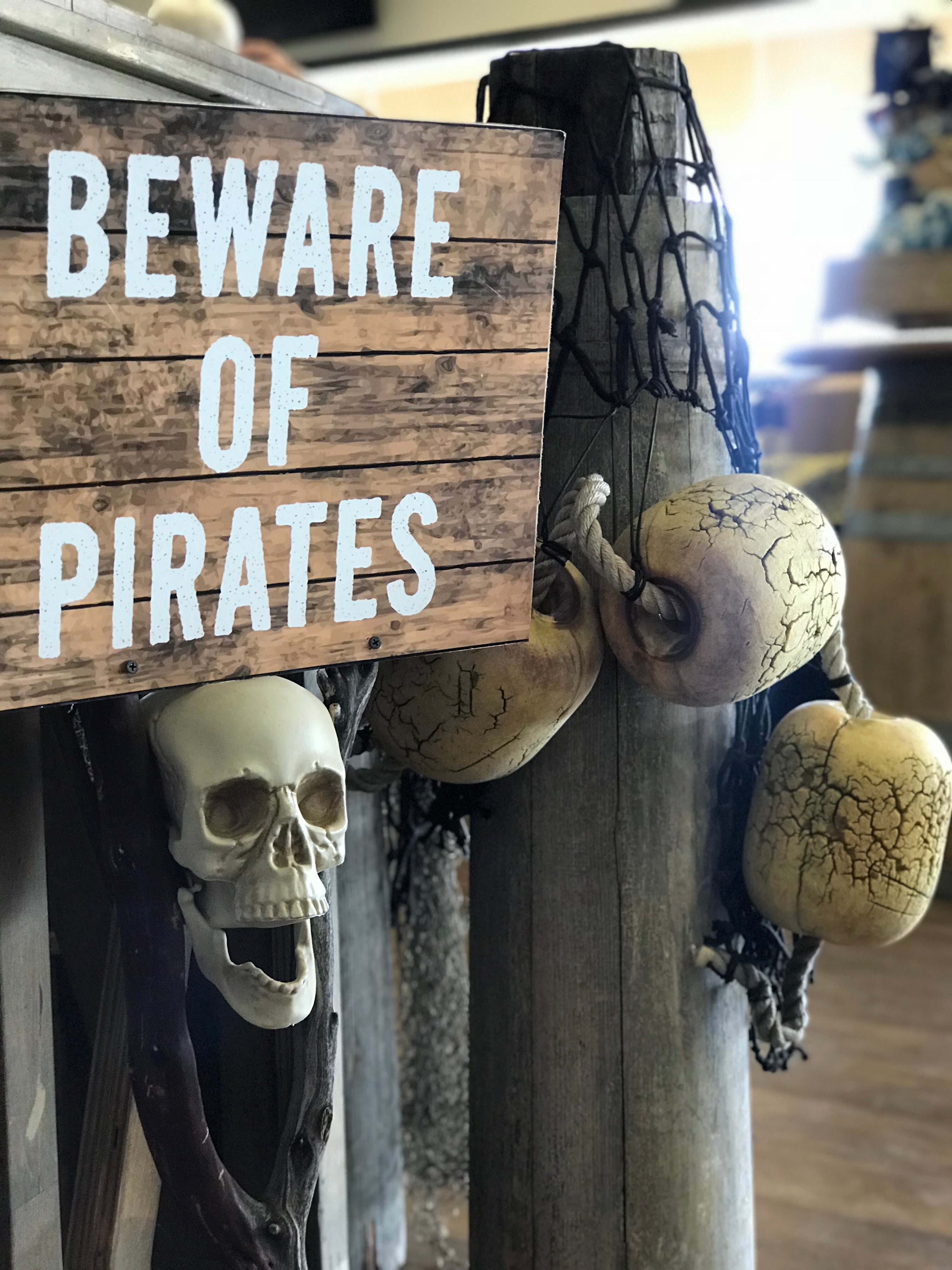 Beware Of Pirates Stand