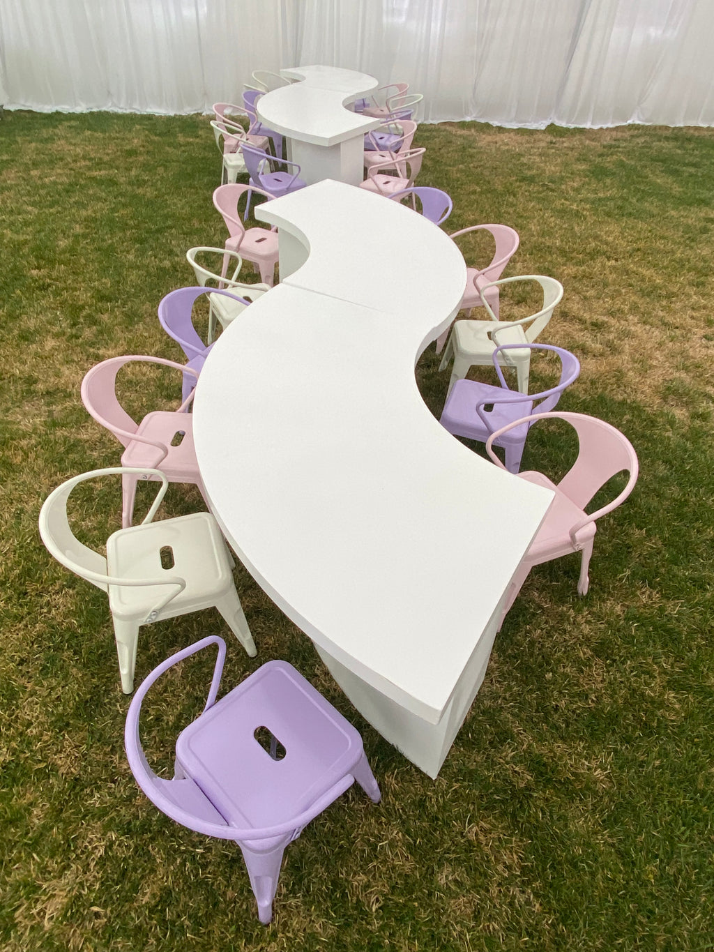 Kids Lavender Metal Chair