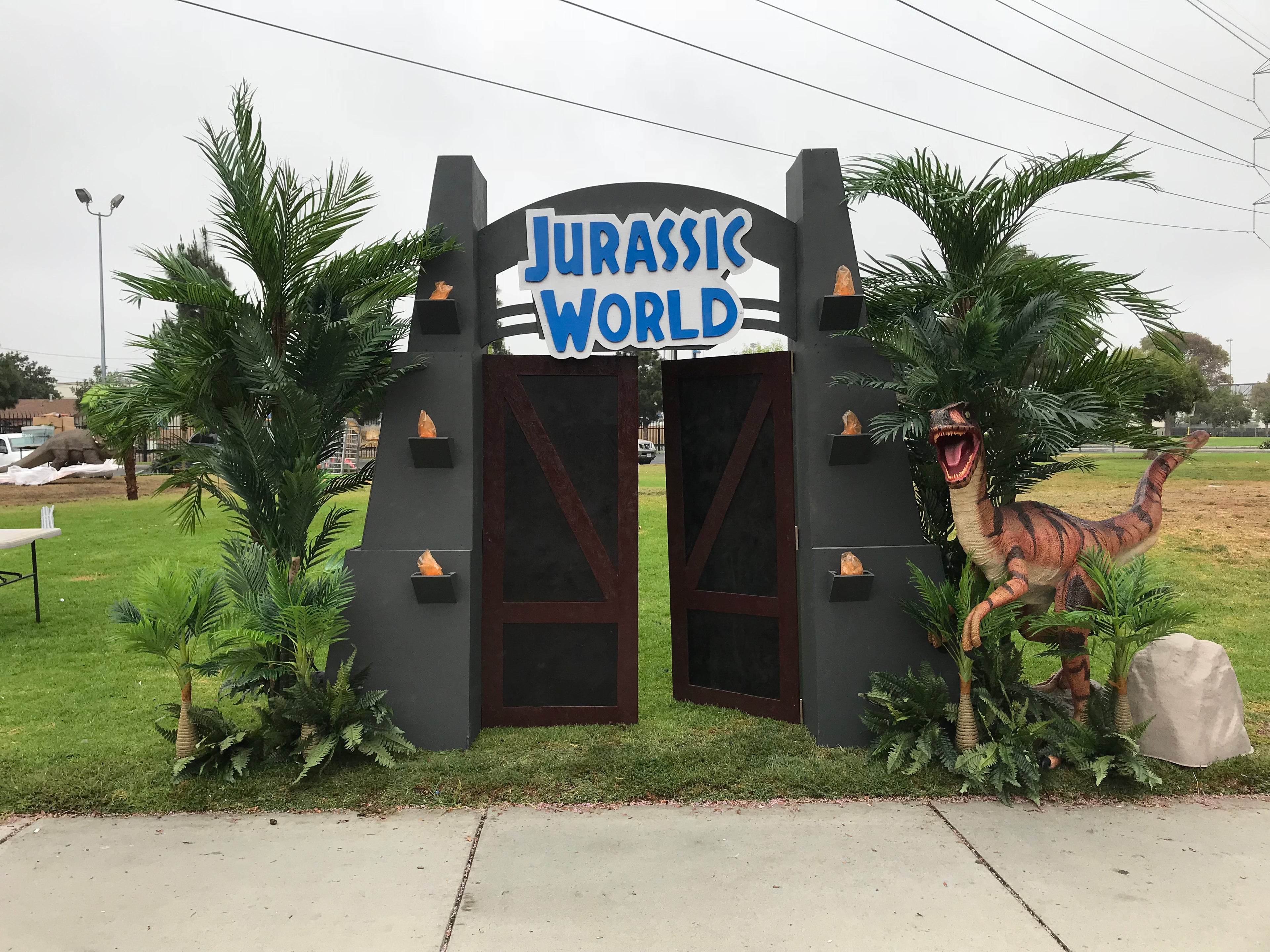 Orange Velociraptor Dinosaur