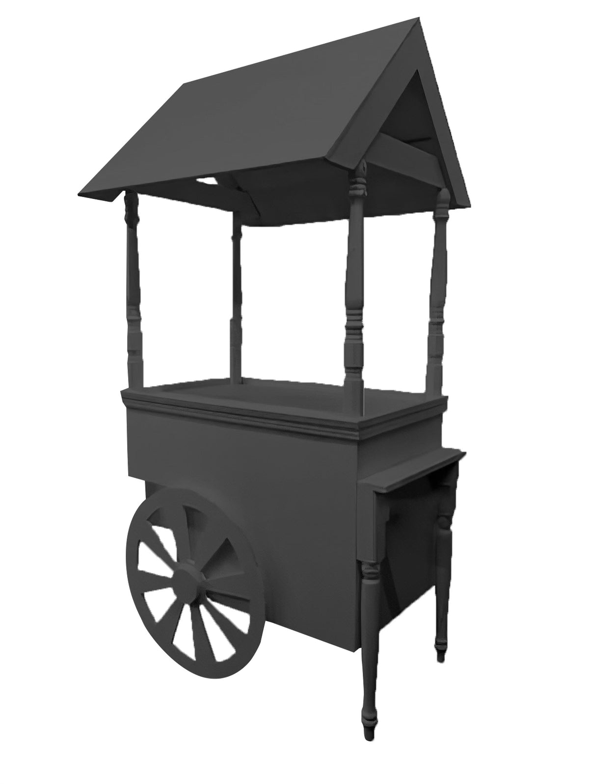 Black Dessert Cart