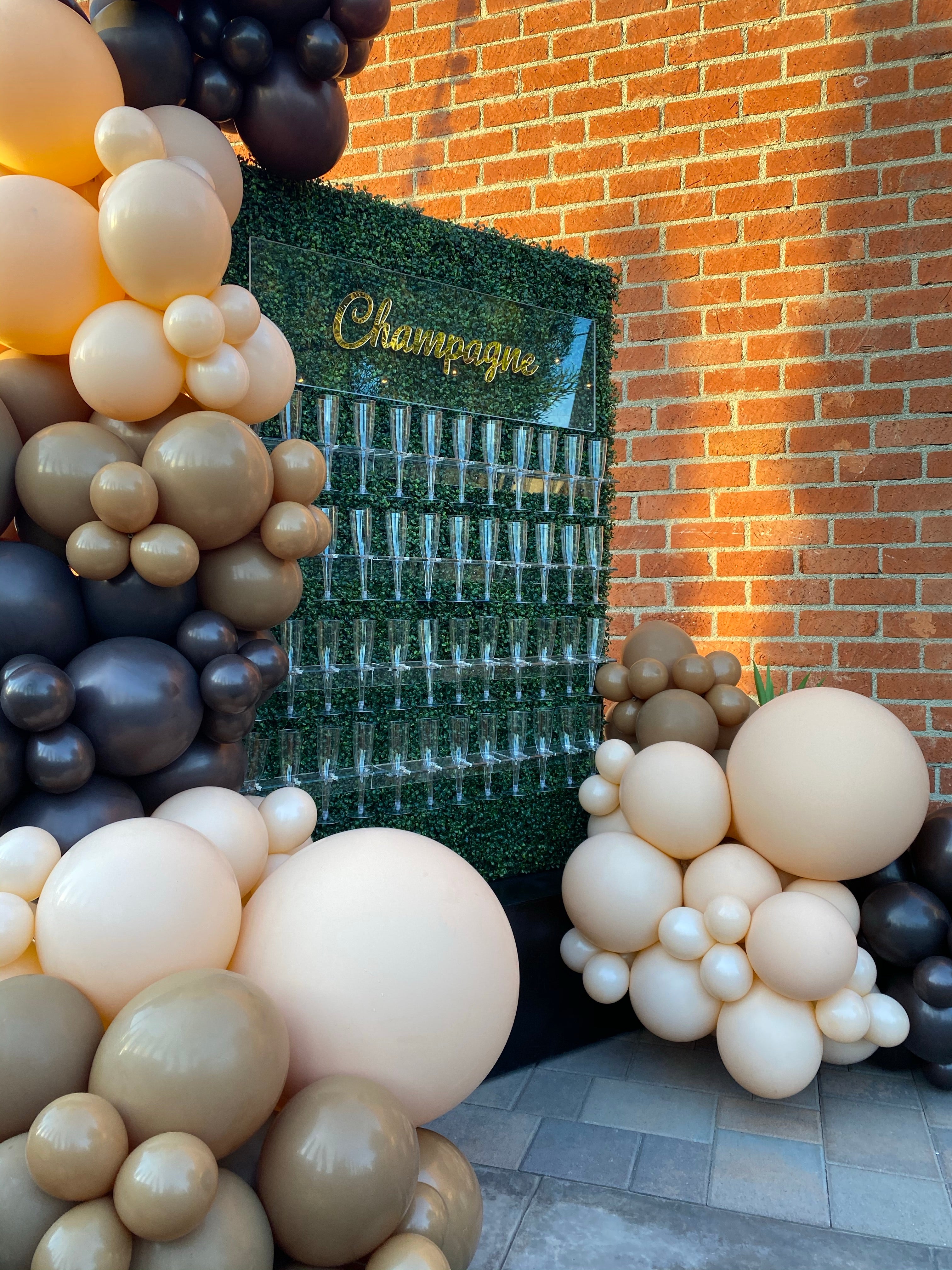 Champagne Hedge Wall Display