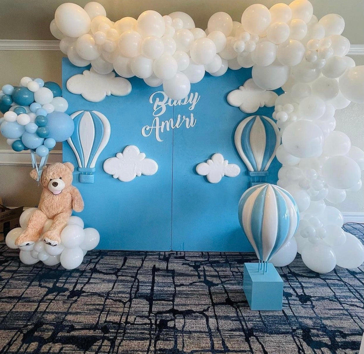 3 Foot Blue Hot Air Balloon
