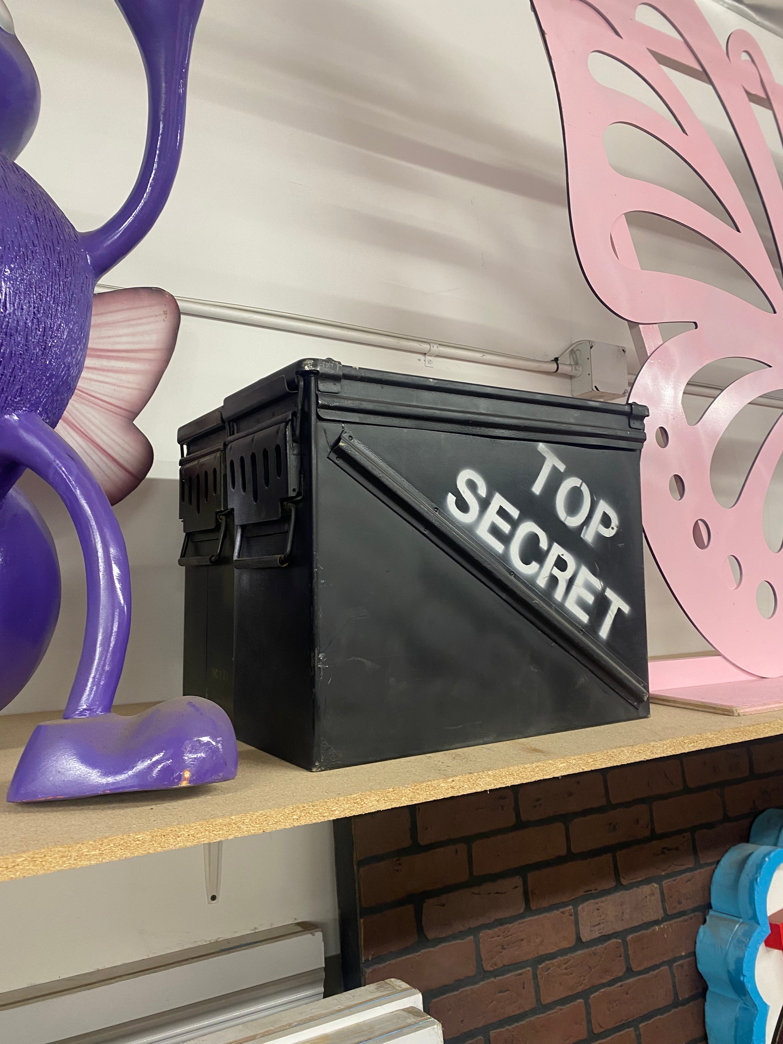 Black Top Secret Bomb Box