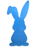 Blue Easter Bunny Wood Cut Out Standee