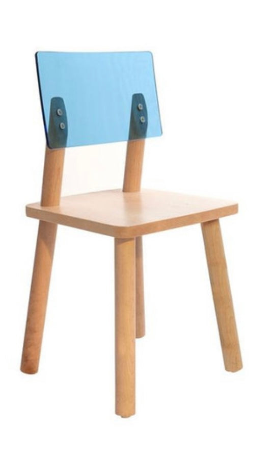 Kids Blue Transparent Modern Day Chair